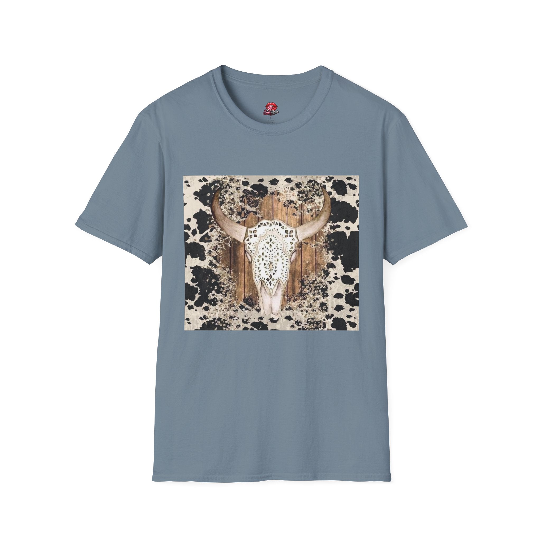 Boho Western Vintage Cowhide Tee