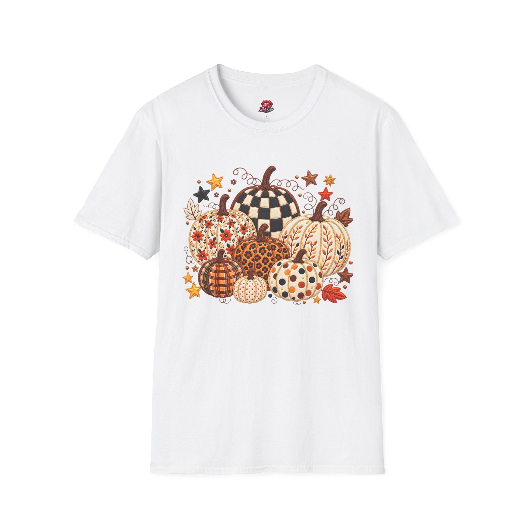 Autumn Patchwork Pumpkins T-Shirt