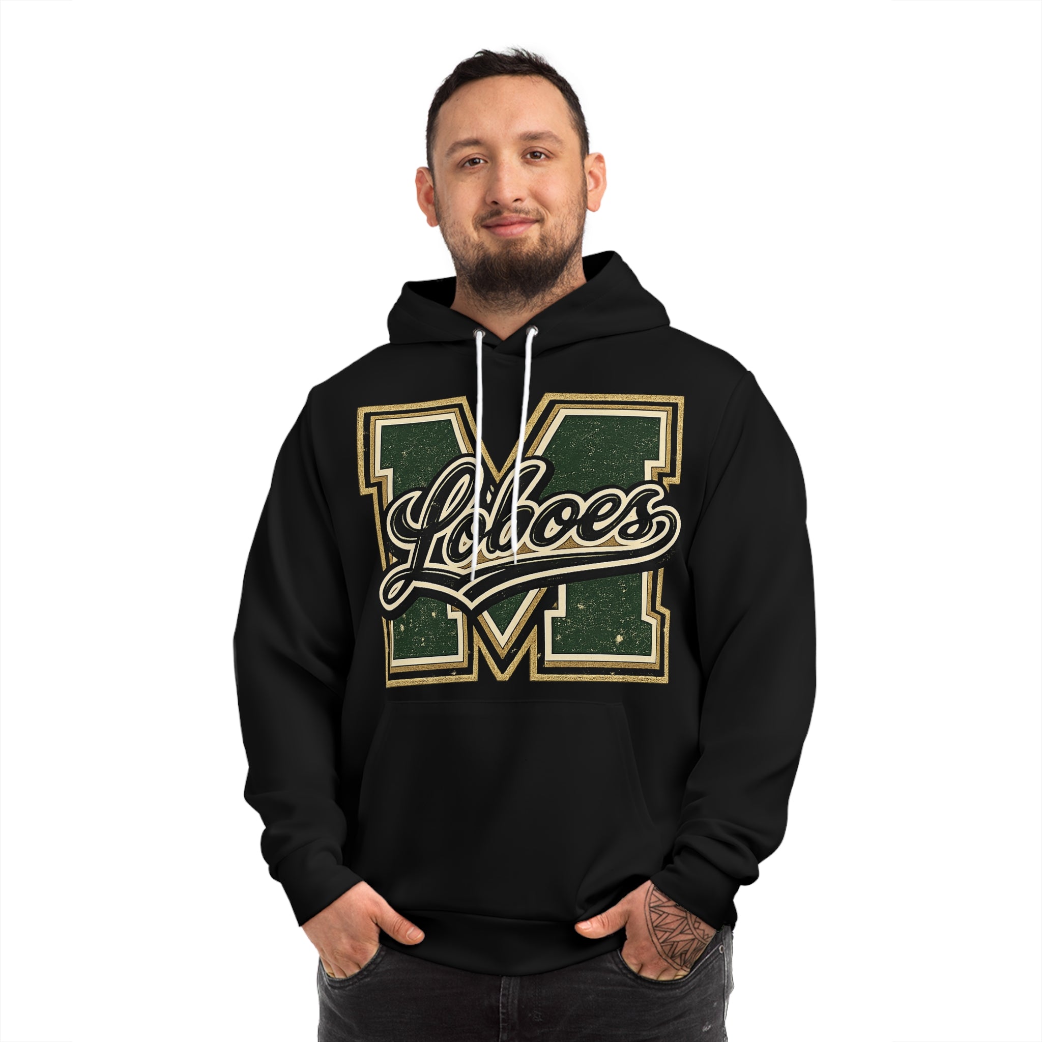 Loboes Vintage Letterman Hoodie
