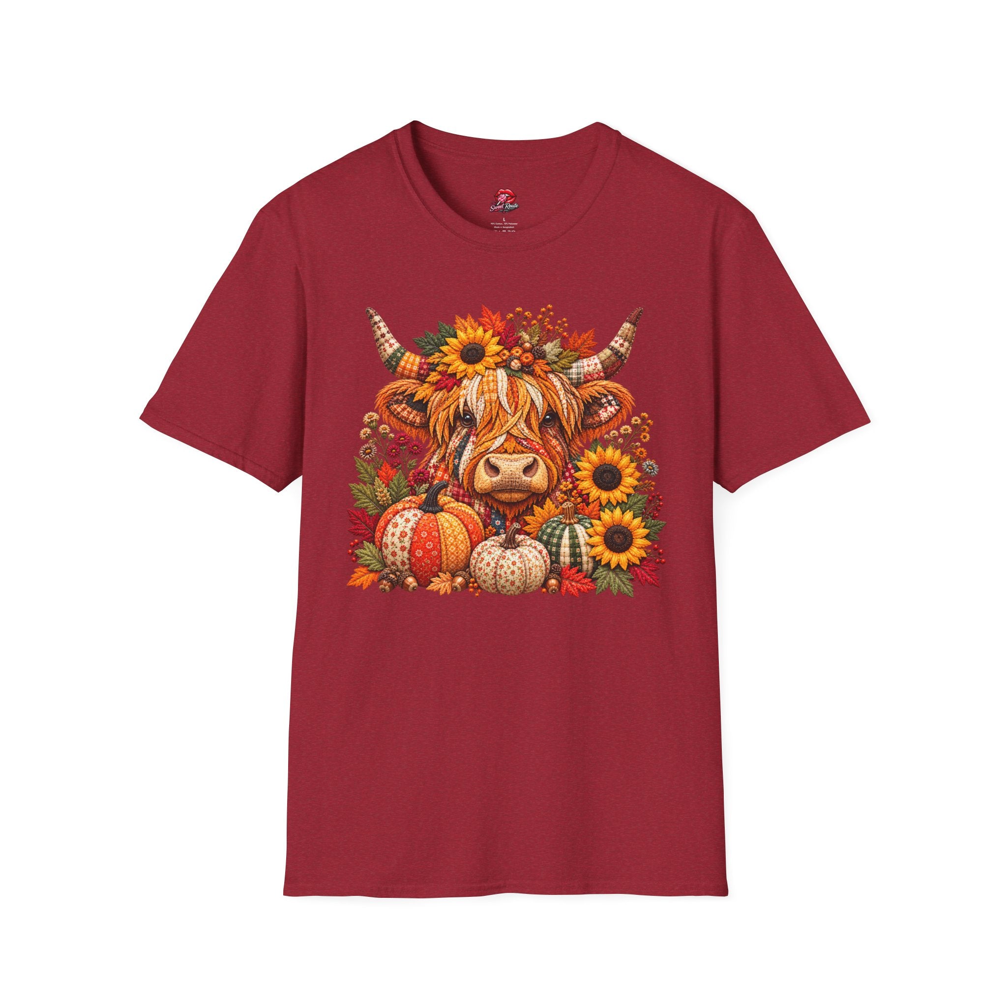 Autumn Highland Cow T‑Shirt