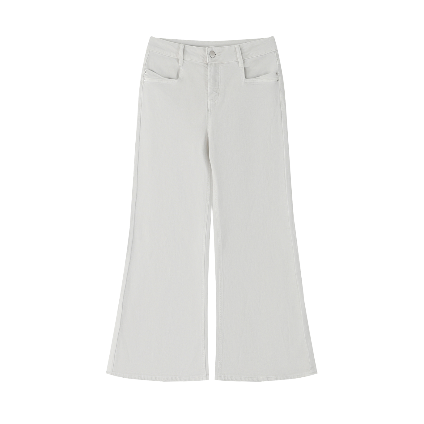Sweet Route Women's Vintage Wash Flared Leg Jeans