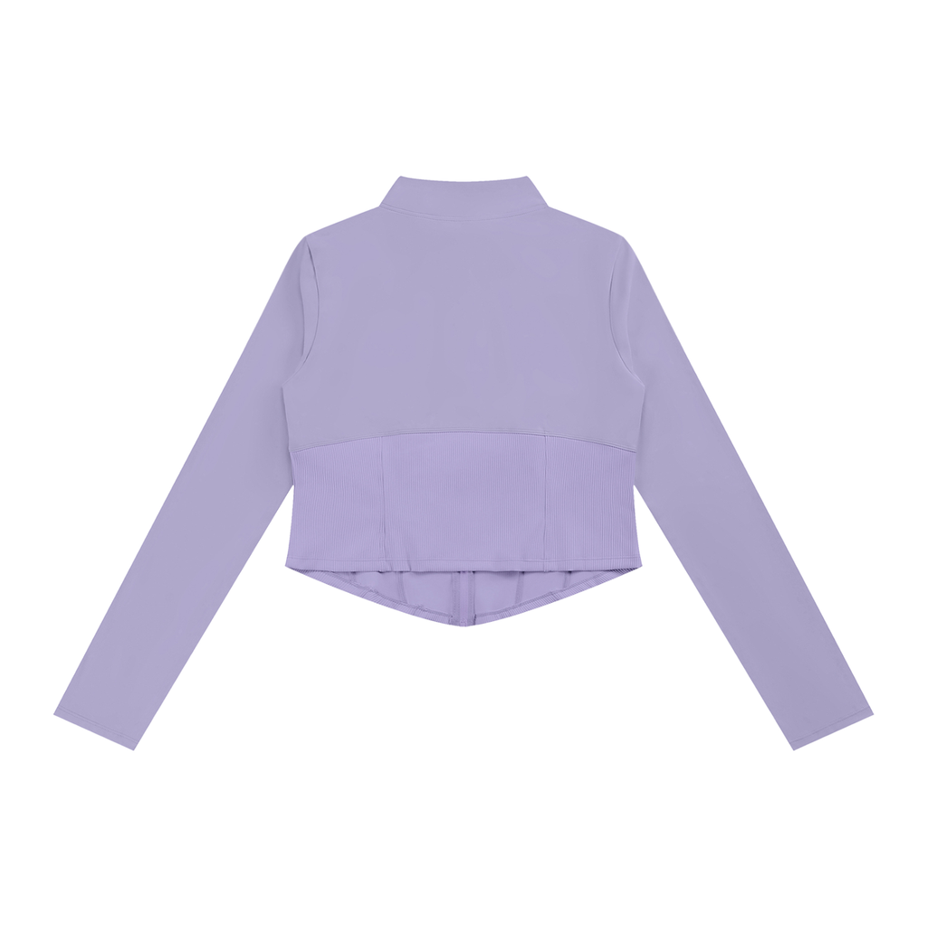Sweet Route Women's Slim Fit Full-Zip Yoga Jacket