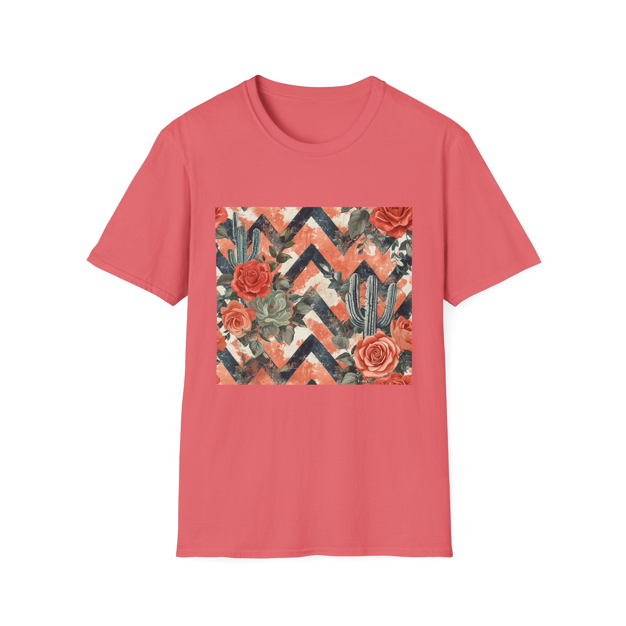 Chevron Cactus Rose T-Shirt