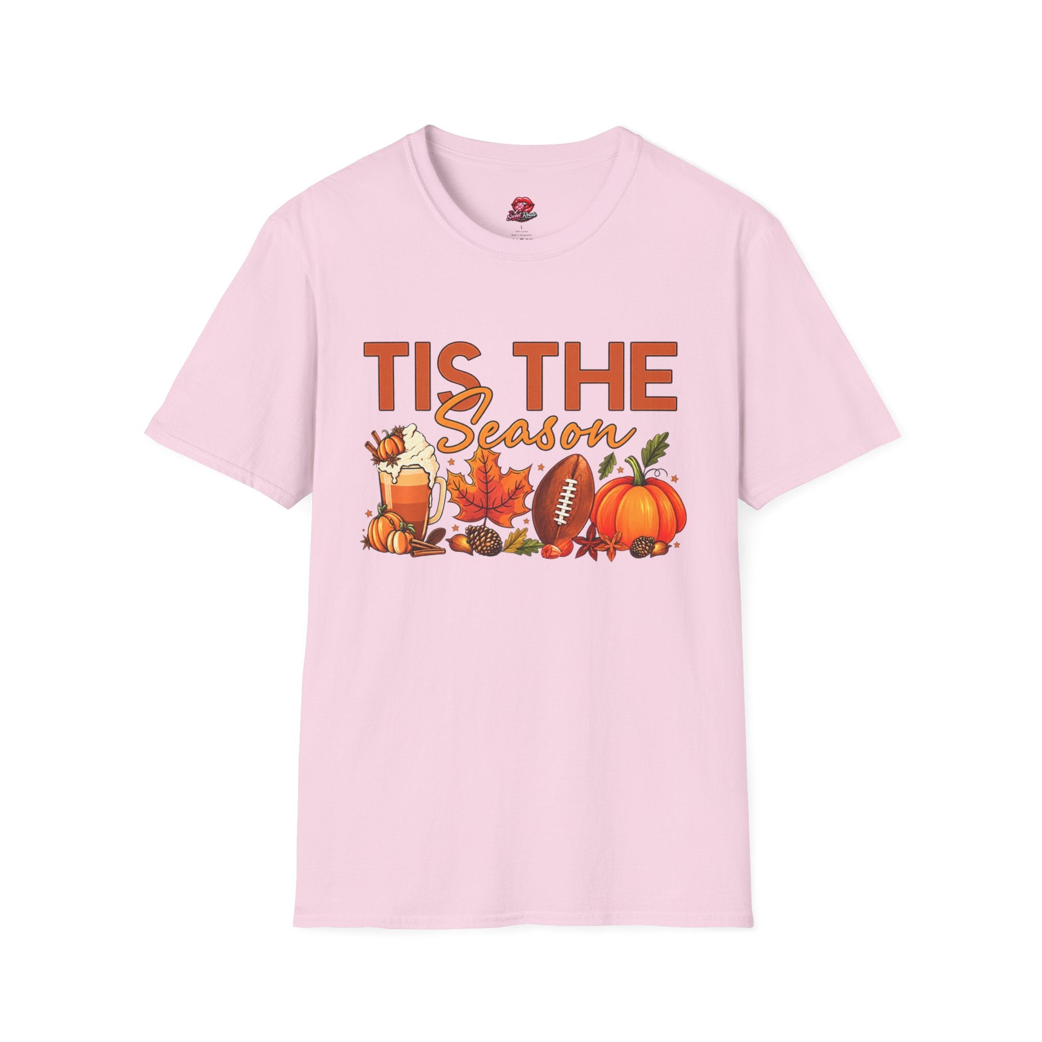 Tis The Season Fall Football Pumpkin Tee