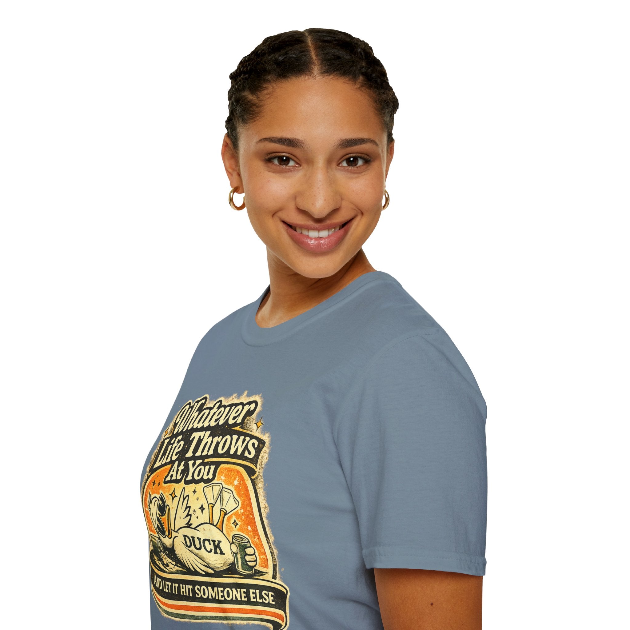 Whatever Life Throws At You, Duck Vintage Graphic Tee