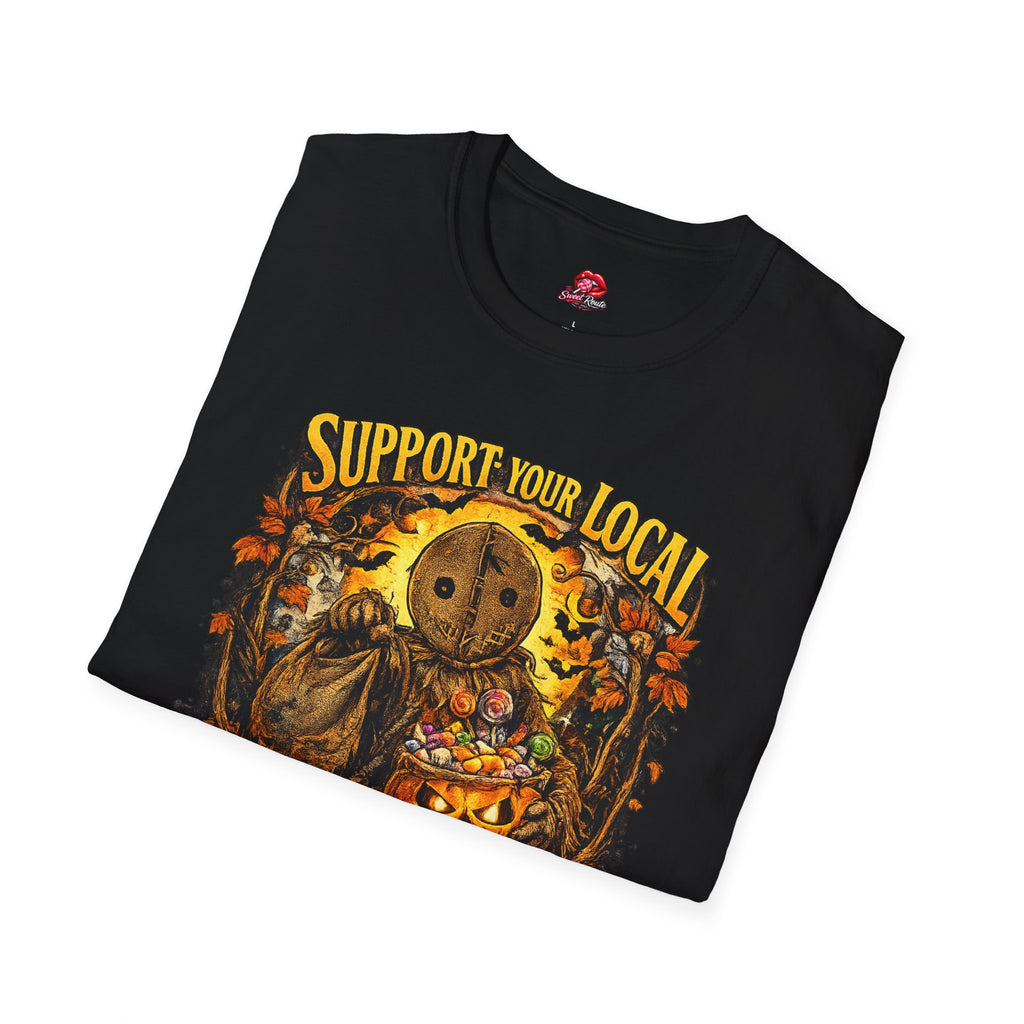 Support Your Local Trick R' Treaters T-Shirt | Funny Halloween Graphic Tee | Vintage Spooky Season Shirt