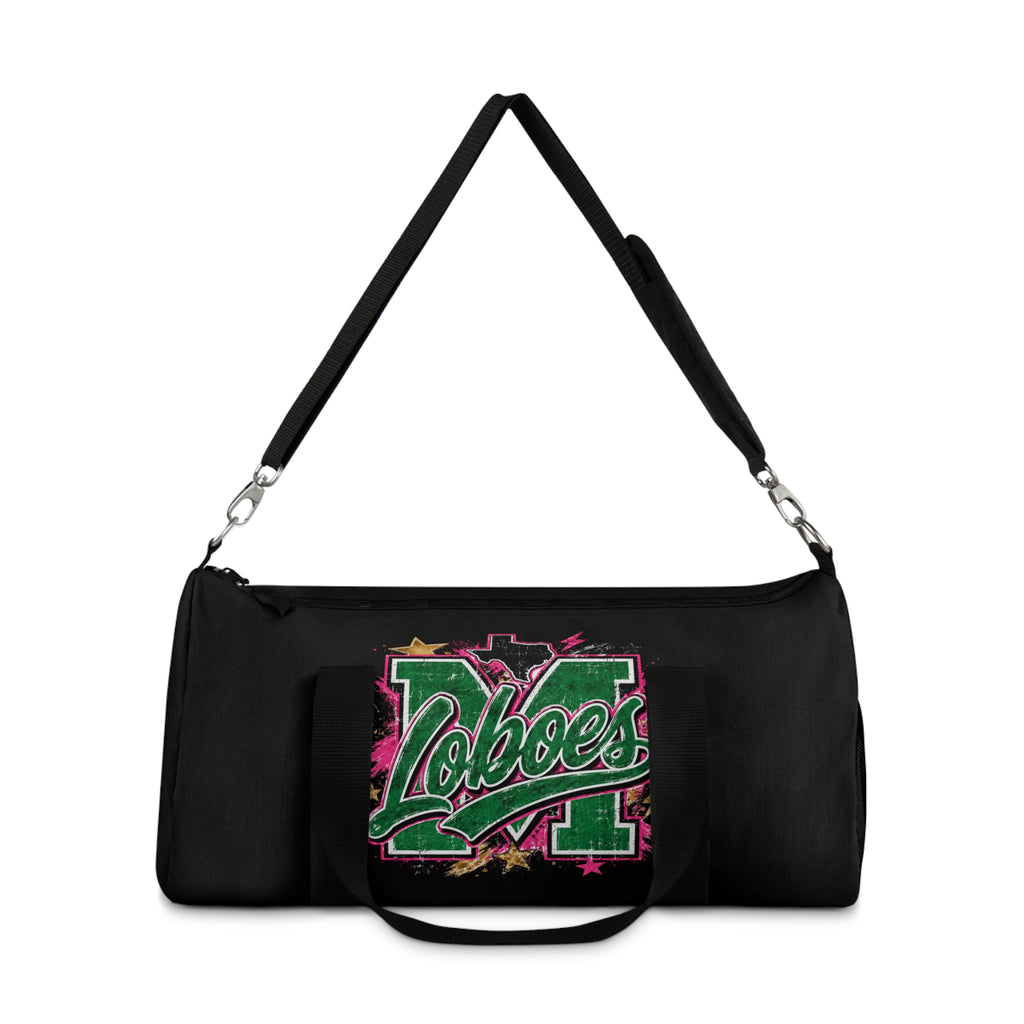 Loboes M Varsity Duffel Travel Bag