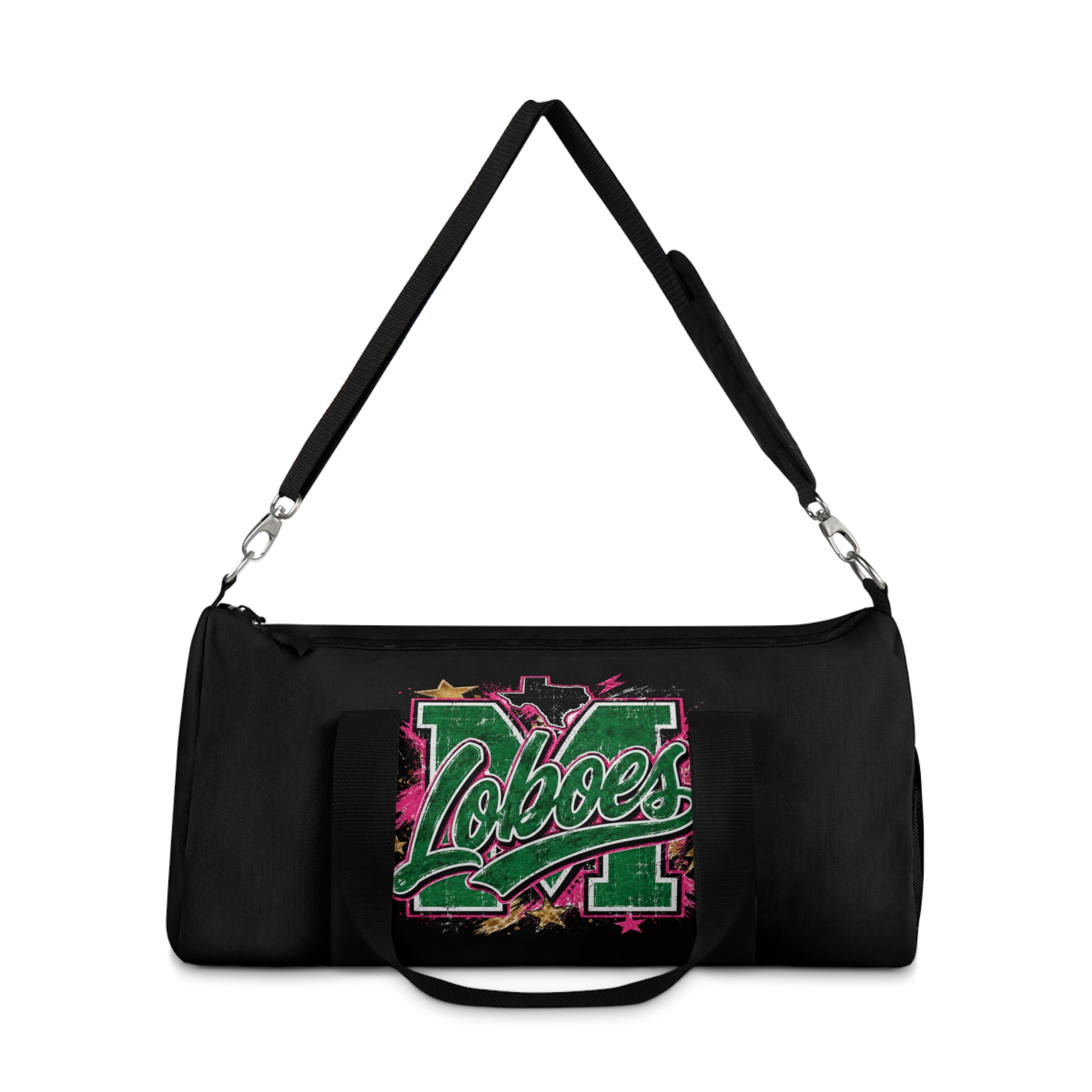 Loboes M Varsity Duffel Travel Bag