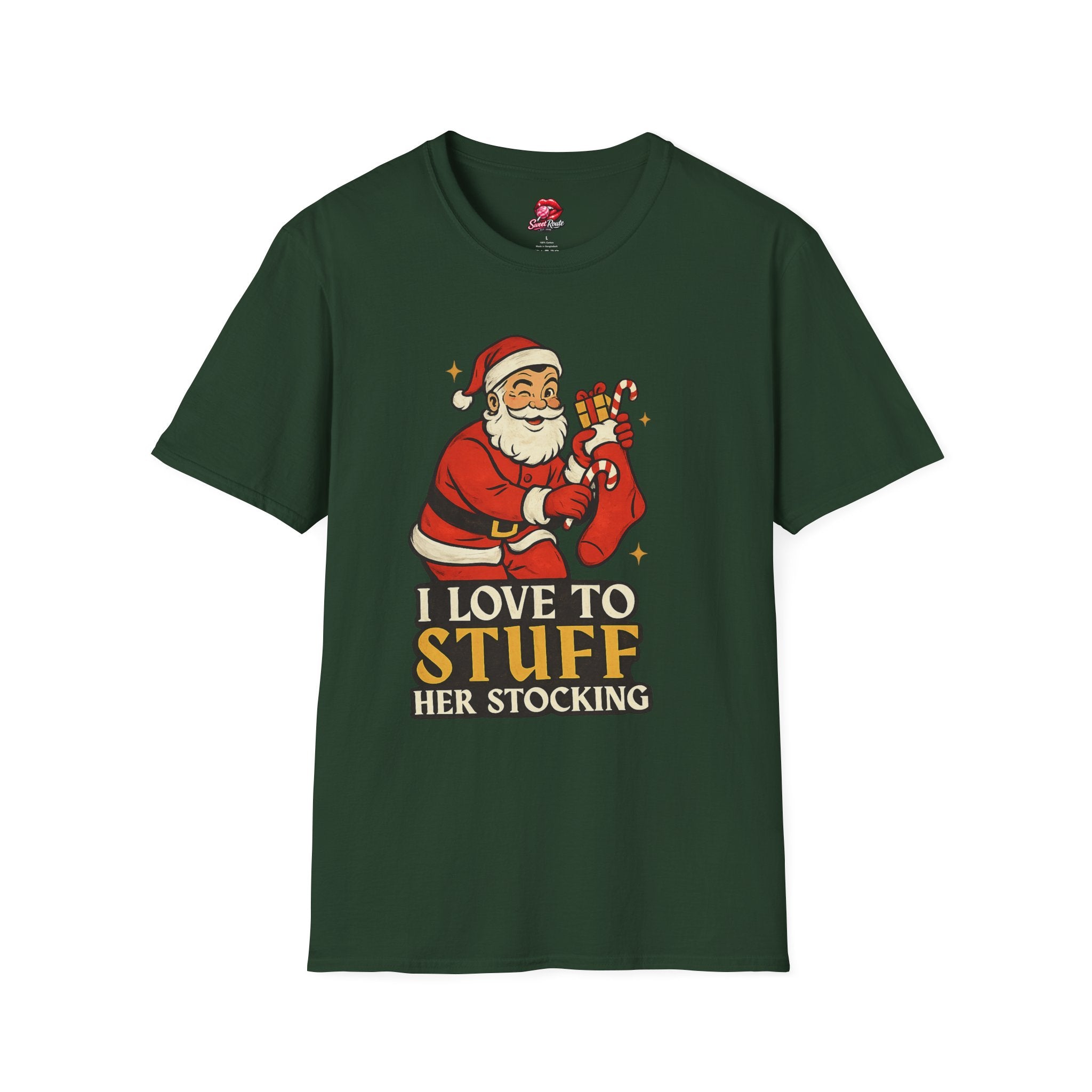 Santa stuffing her stocking T-Shirt