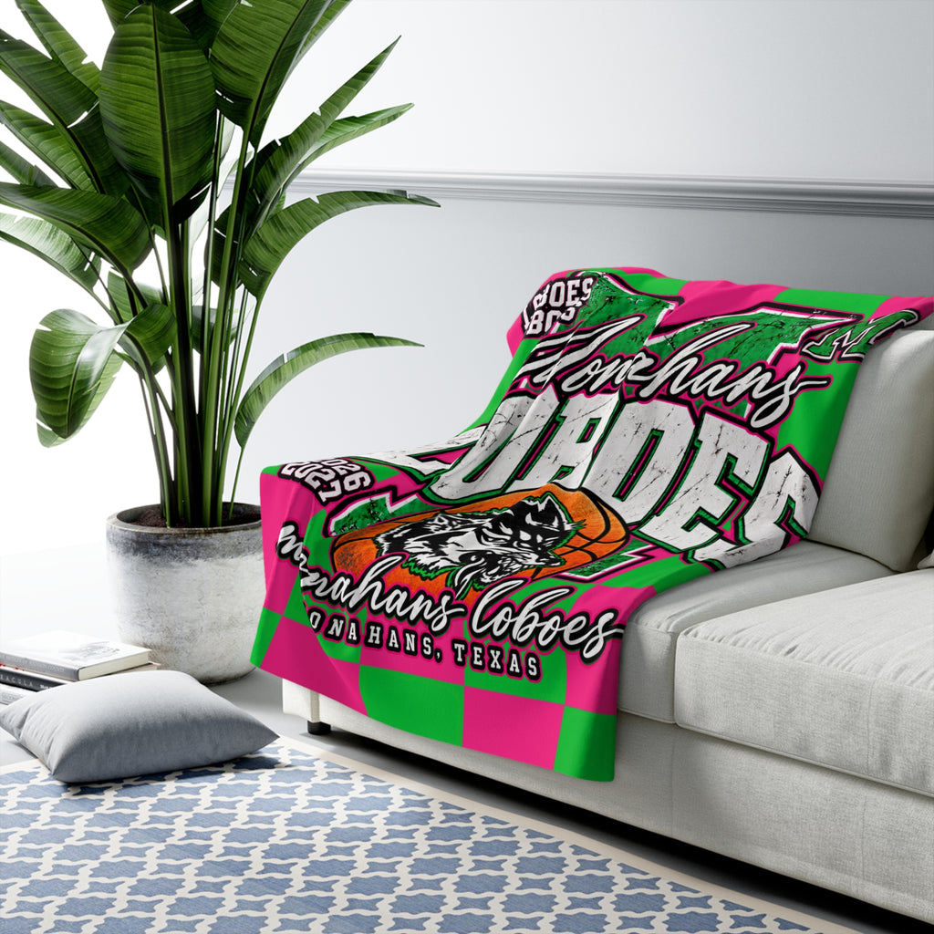 Monahans Loboes Sherpa Fleece Blanket – 2026–2027 Team Spirit