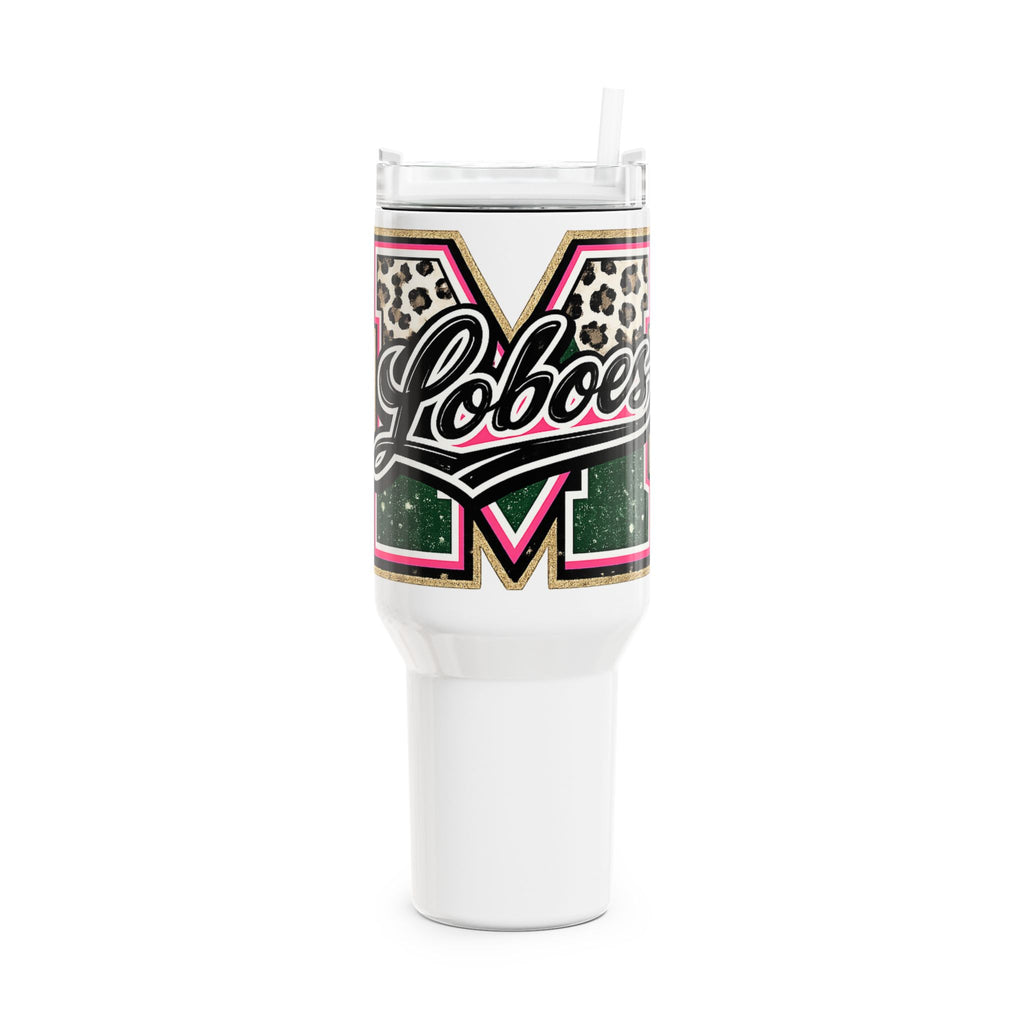40oz Loboes Insulated Leopard Tumbler