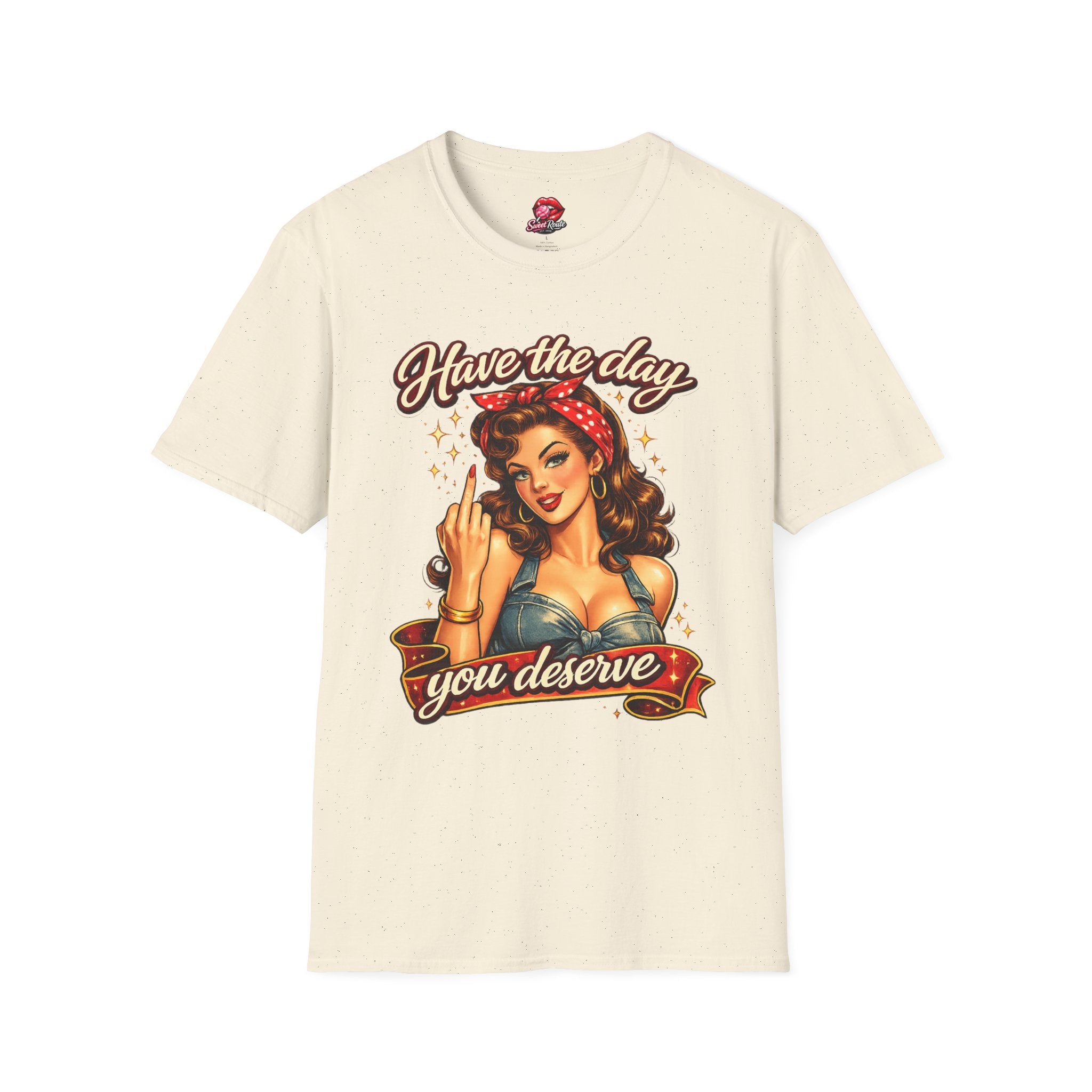 Have the Day retro pinup middle finger T-Shirt