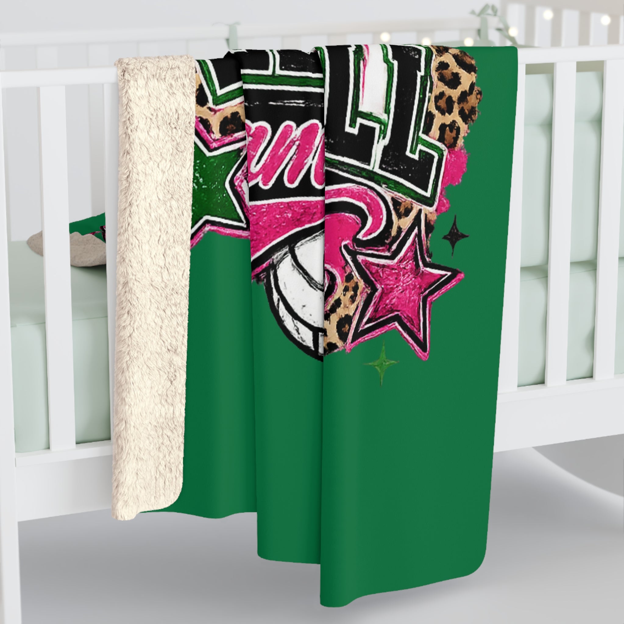 Loboes Volleyball Game Day Sherpa Blanket