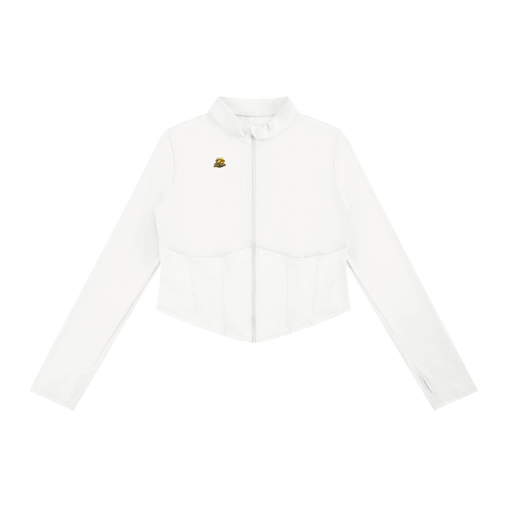 Sweet Route Women's Slim Fit Full-Zip Yoga Jacket