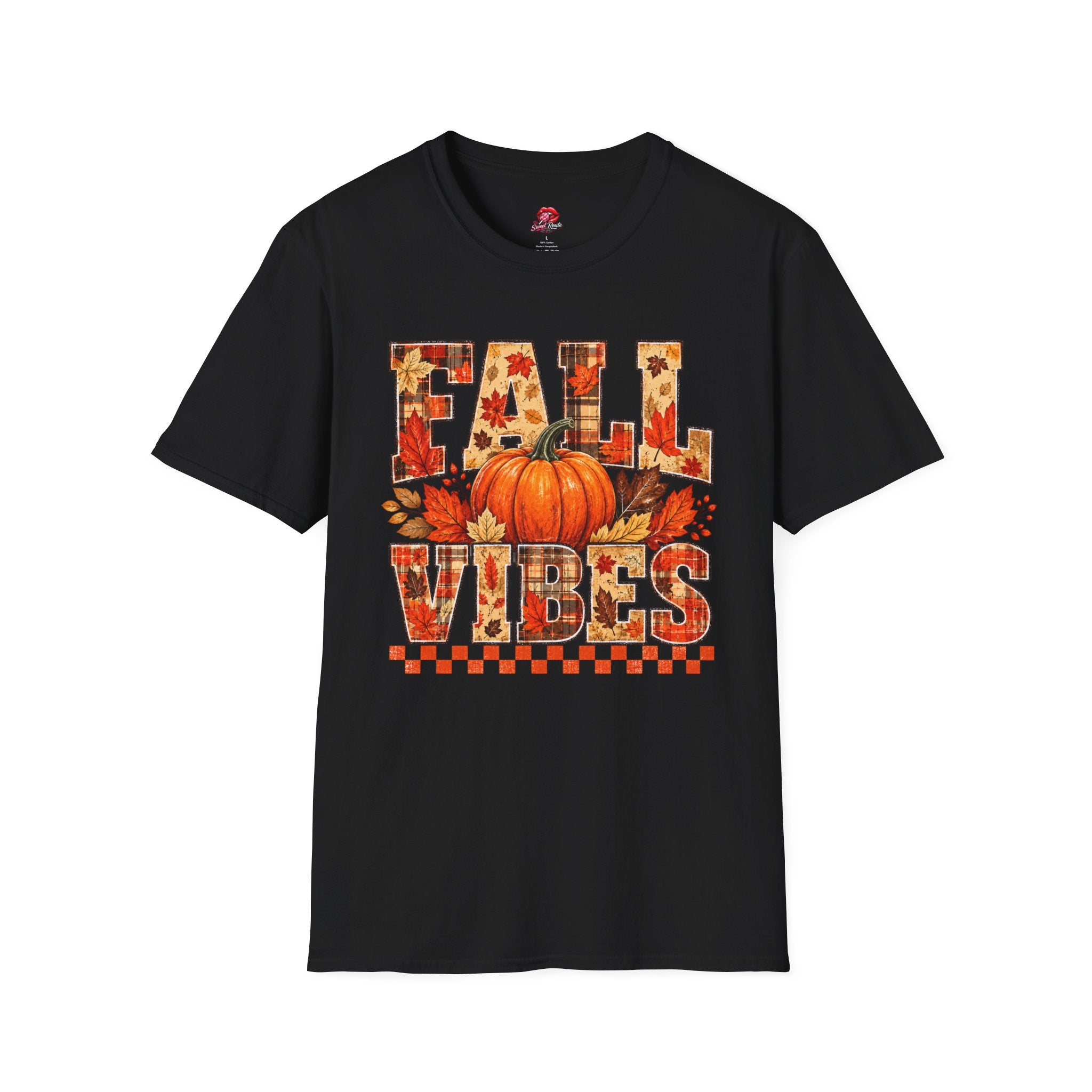 Pumpkin & Leaves Fall Vibes Tee