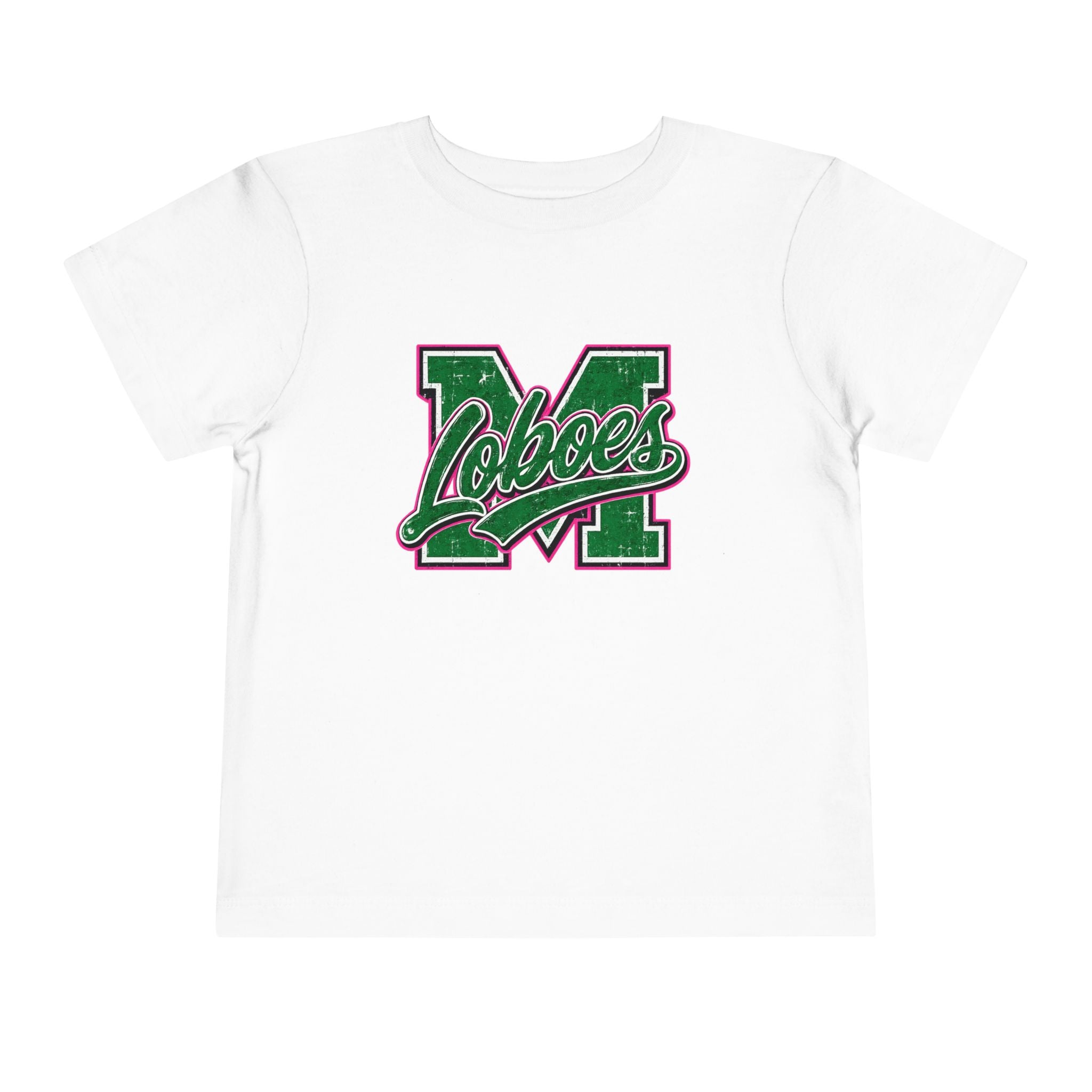 Loboes M Green Script Toddler Tee