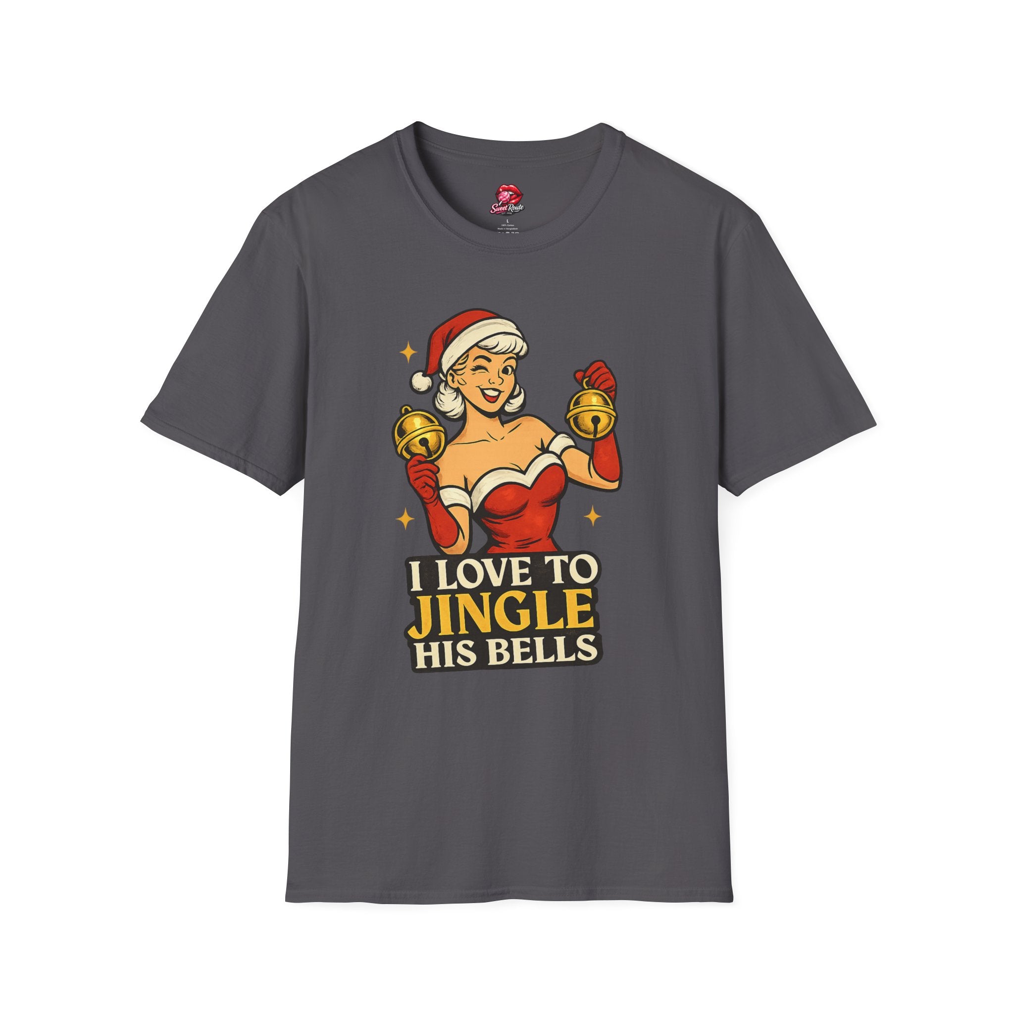I Love to Jingle His Bells Funny Christmas Tee