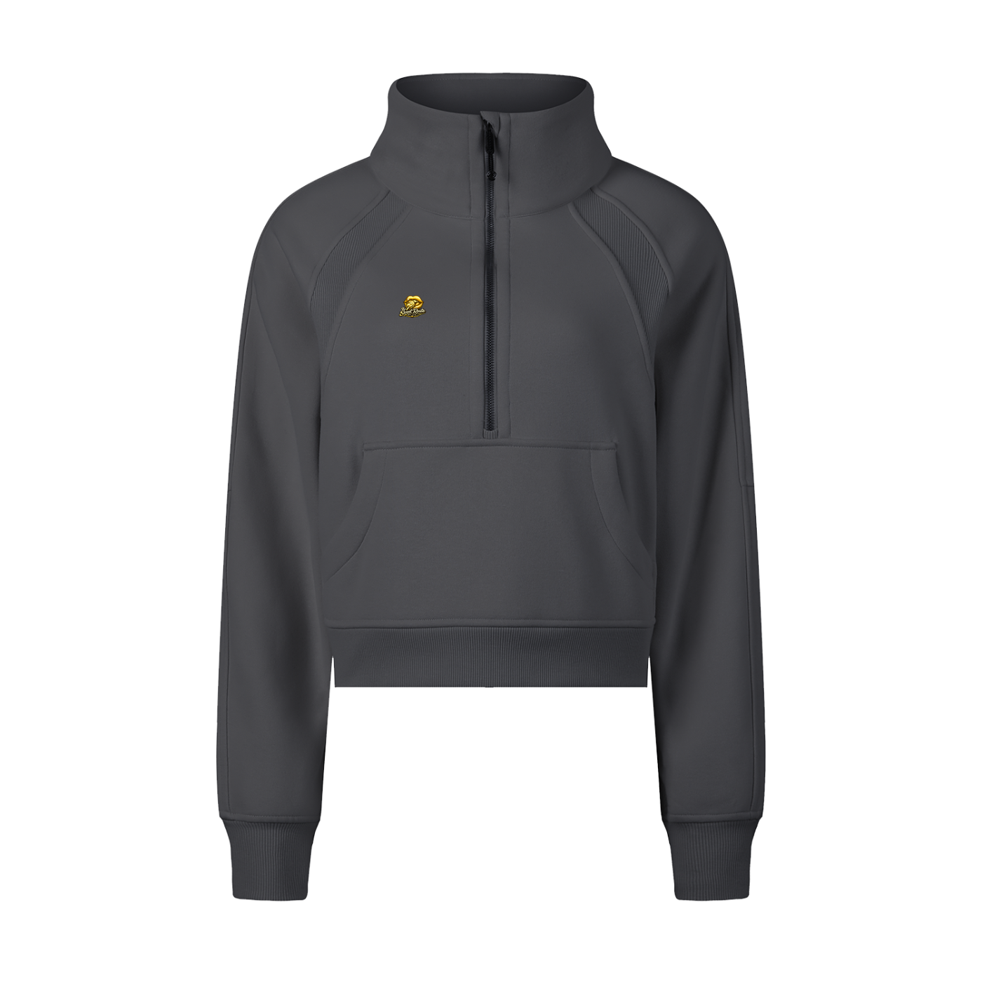 Sweet Route Cropped Half-Zip Sweatshirt