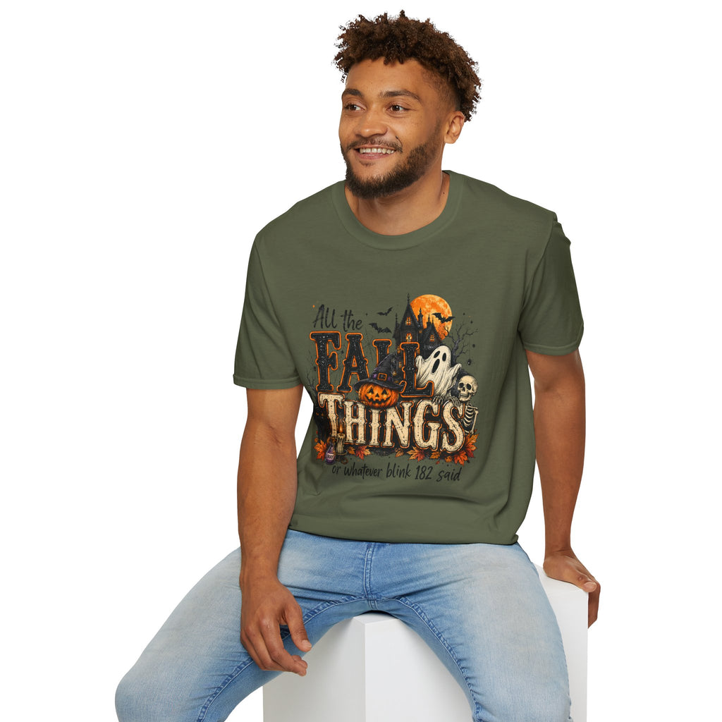 All the Fall Things Graphic T-Shirt | Cozy Autumn Pumpkin Retro Tee