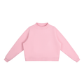 Sweet Route Essential Fleece Mock-Neck Crew Sweatshirt