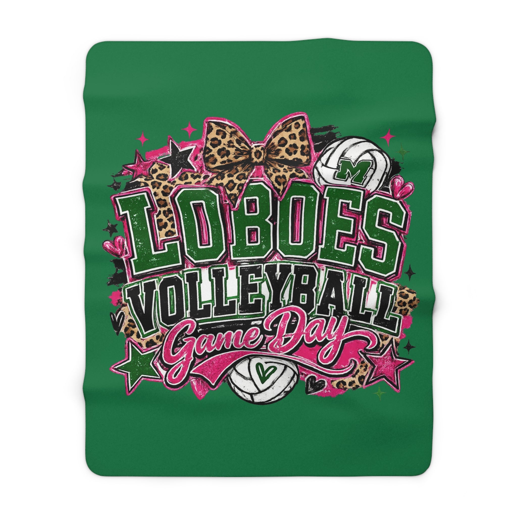 Loboes Volleyball Game Day Sherpa Blanket