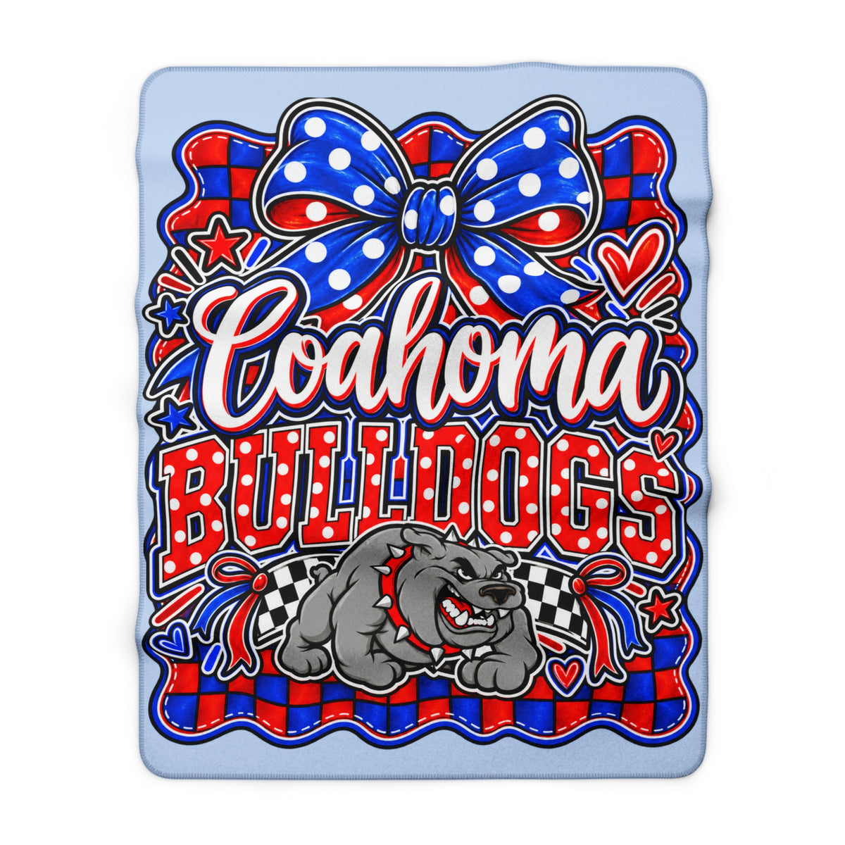 Coahoma Bulldogs Sherpa Fleece Blanket