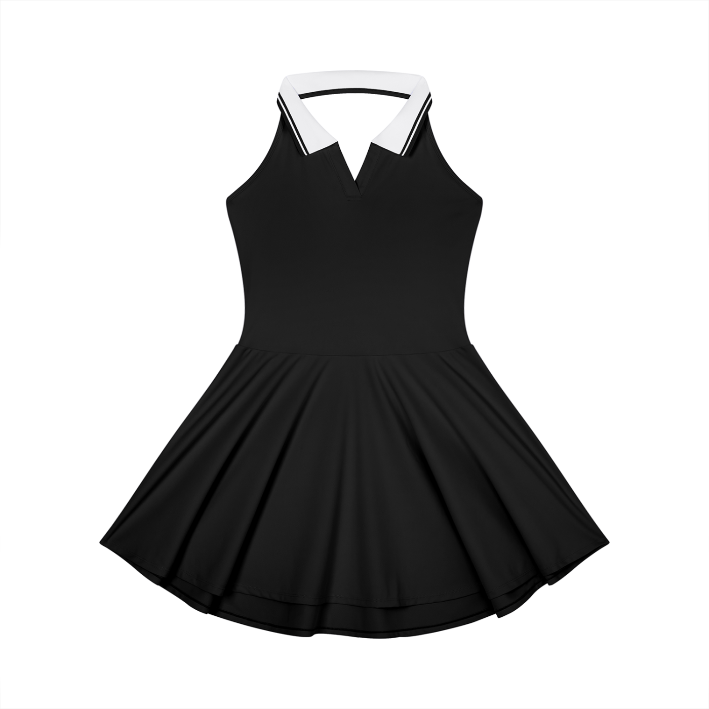 Sweet Route Women's Collared Halter A-Line Tennis Dress