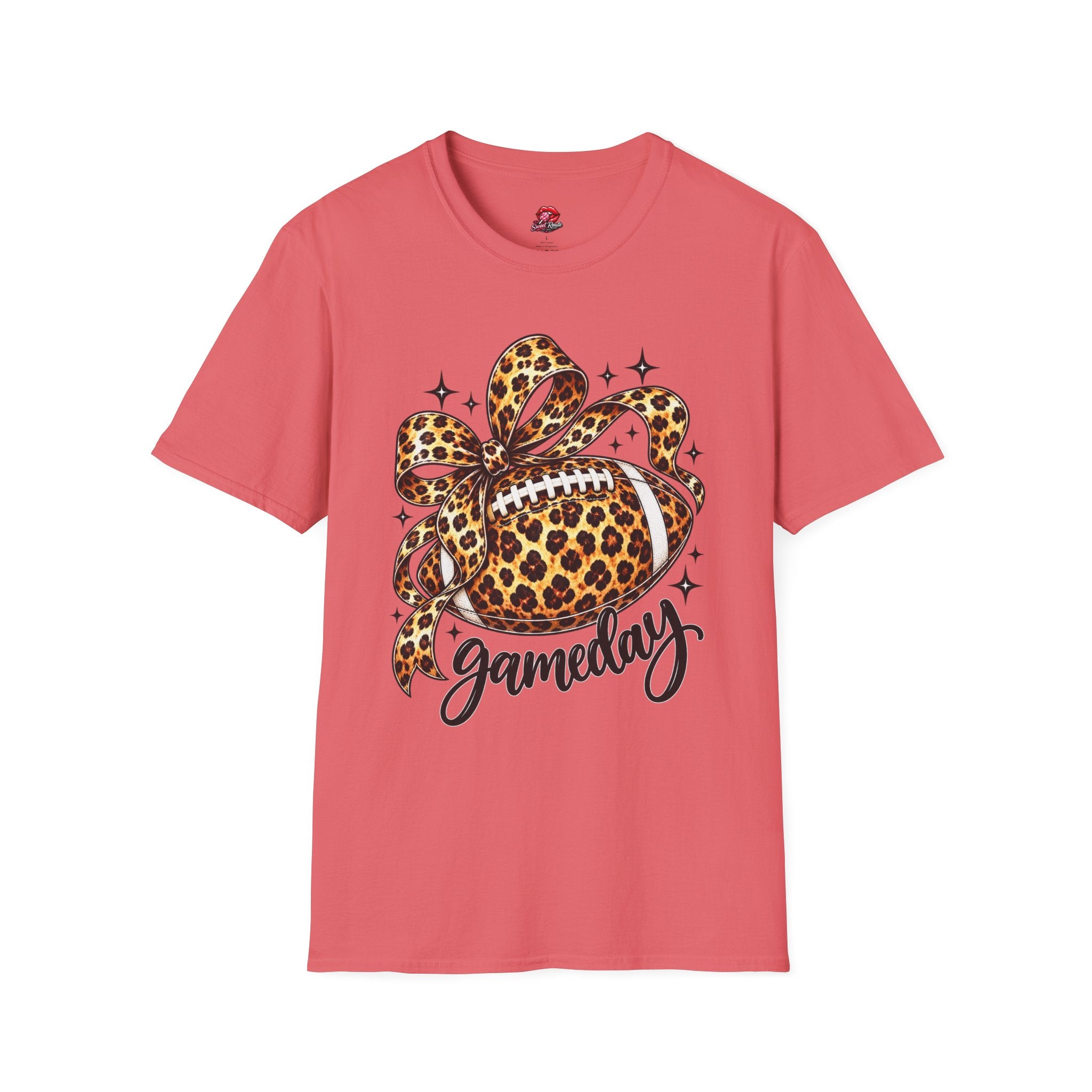 Leopard Print Football Gameday T-Shirt
