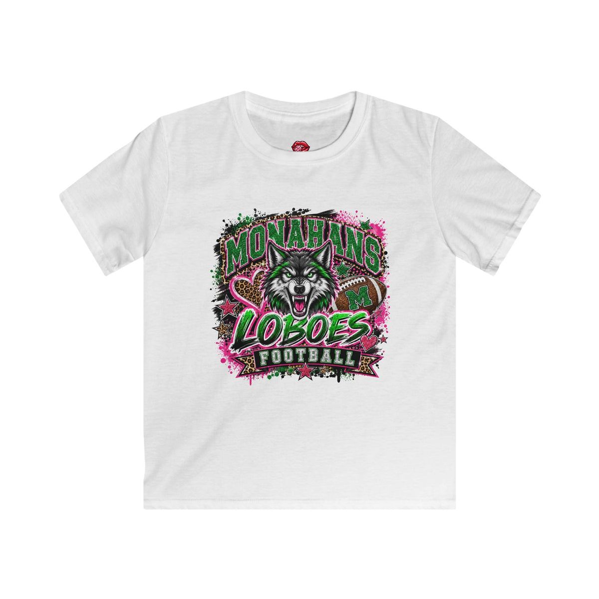 Kids Monahans Loboes Football Tee