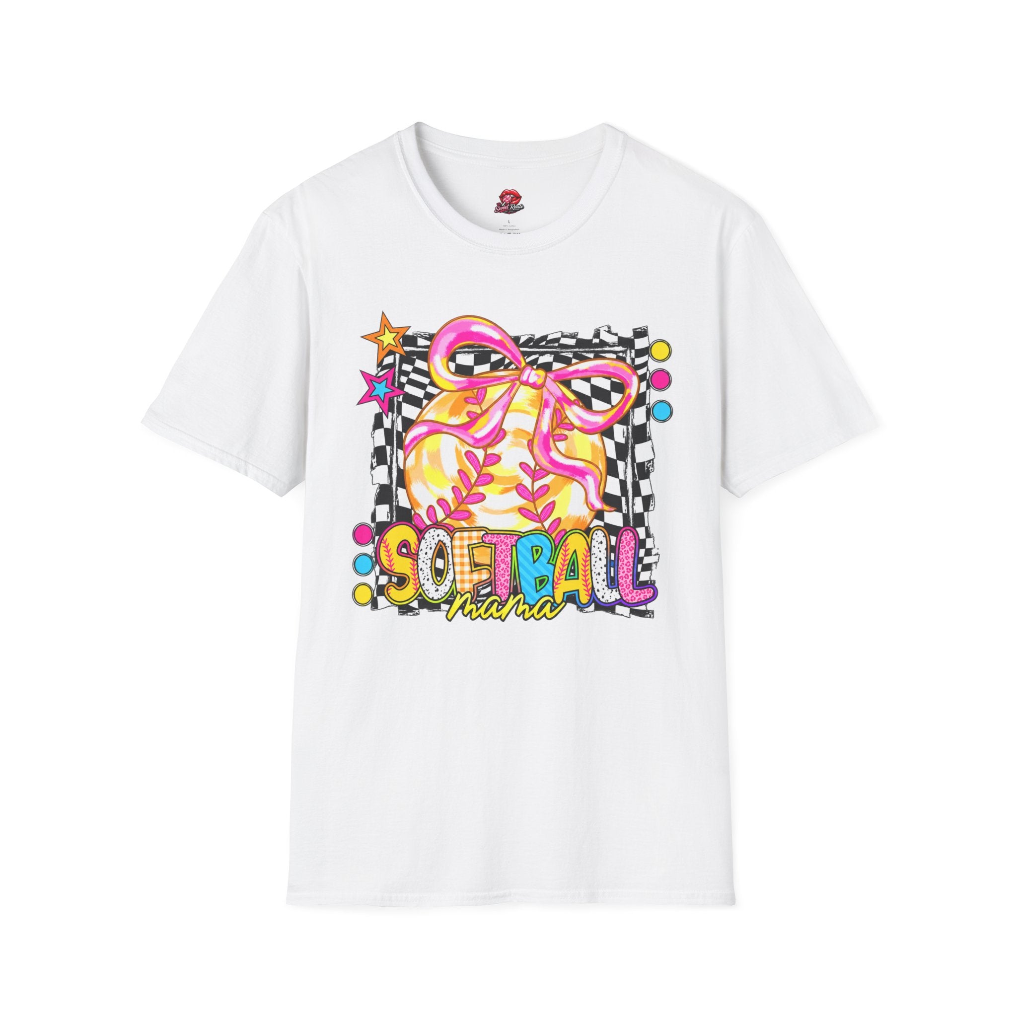 Softball Mama Bow T-Shirt