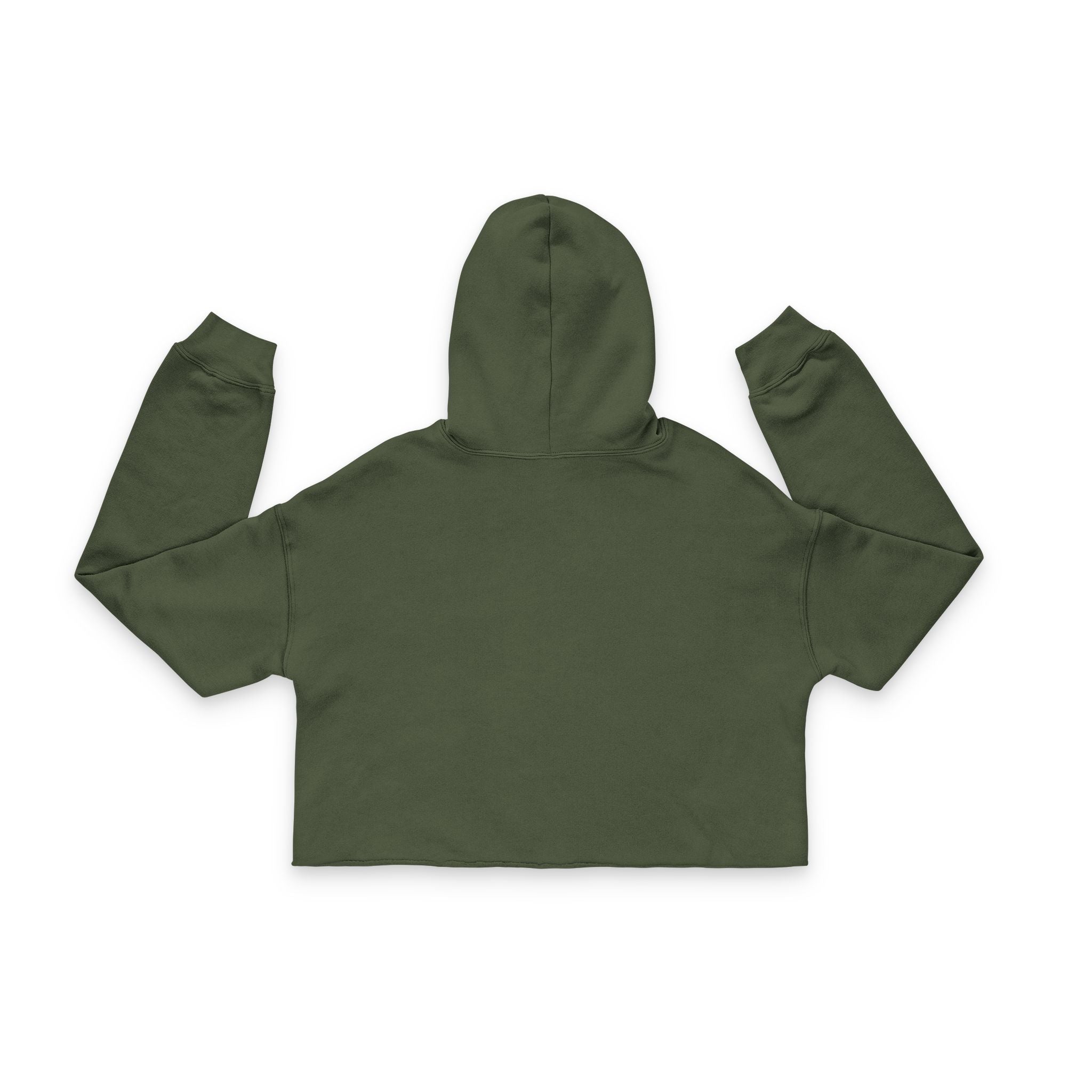 Sweet Route Gold Logo Cropped Hoodie