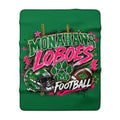 Monahans Loboes Football Sherpa Fleece Stadium Blanket — Cozy Team Spirit Throw
