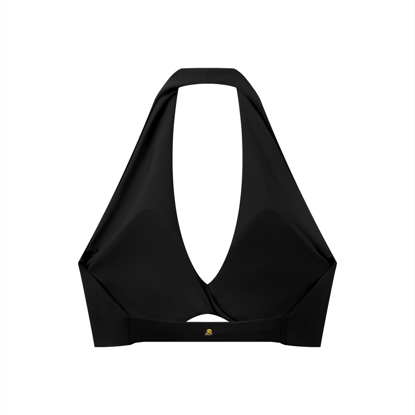 Sweet Route Women's Pleated Halter Sports Bra