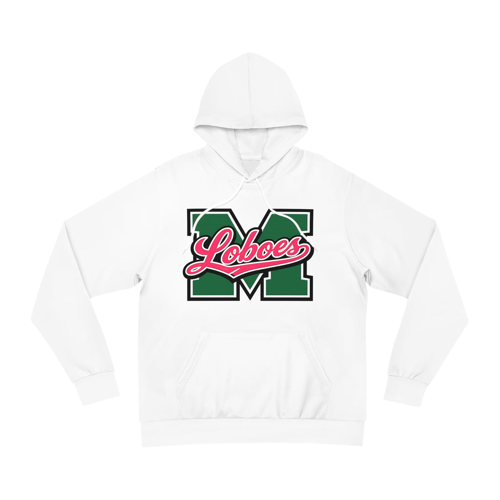 Loboes M Letter Hoodie — Retro Varsity Campus Pullover