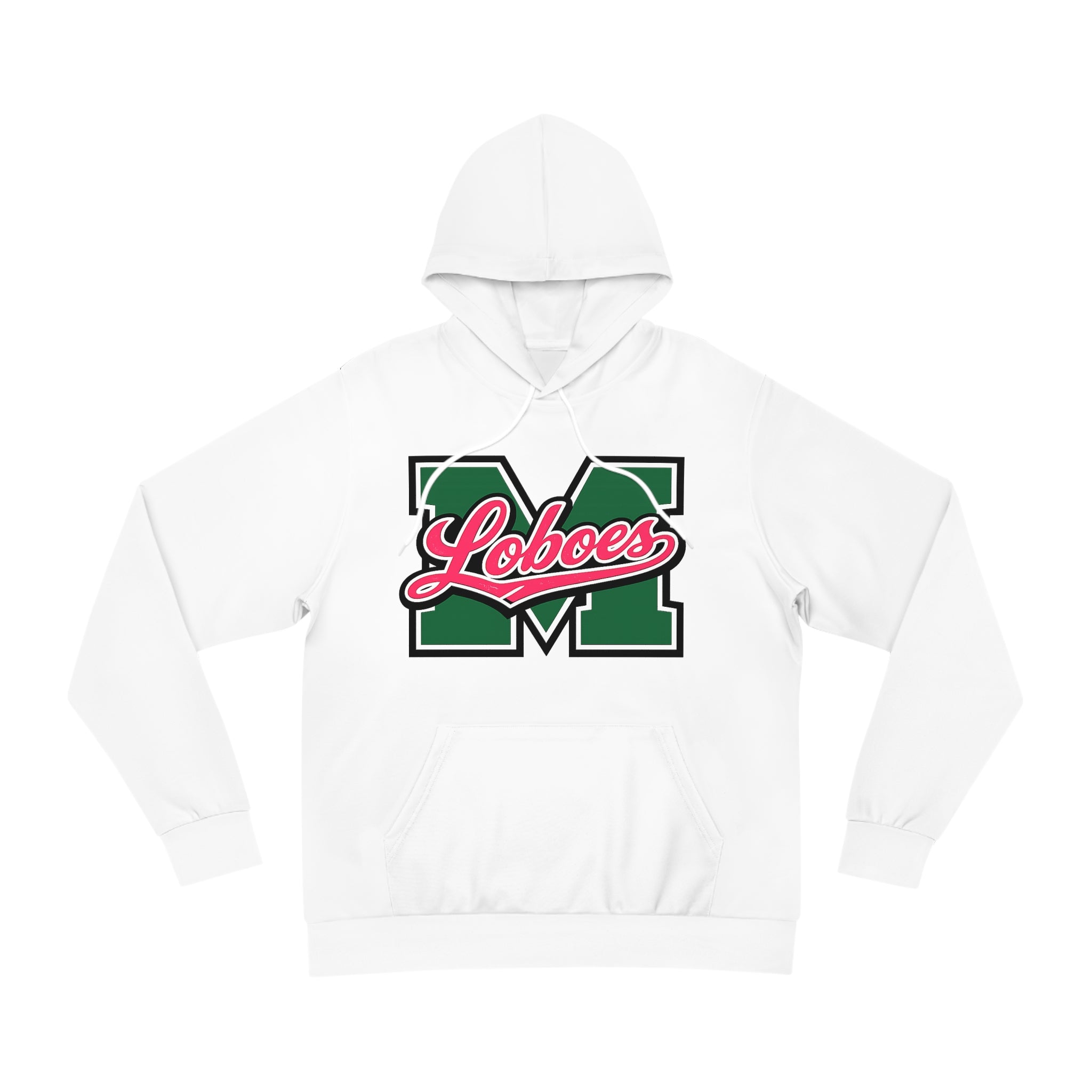 Loboes M Letter Hoodie — Retro Varsity Campus Pullover