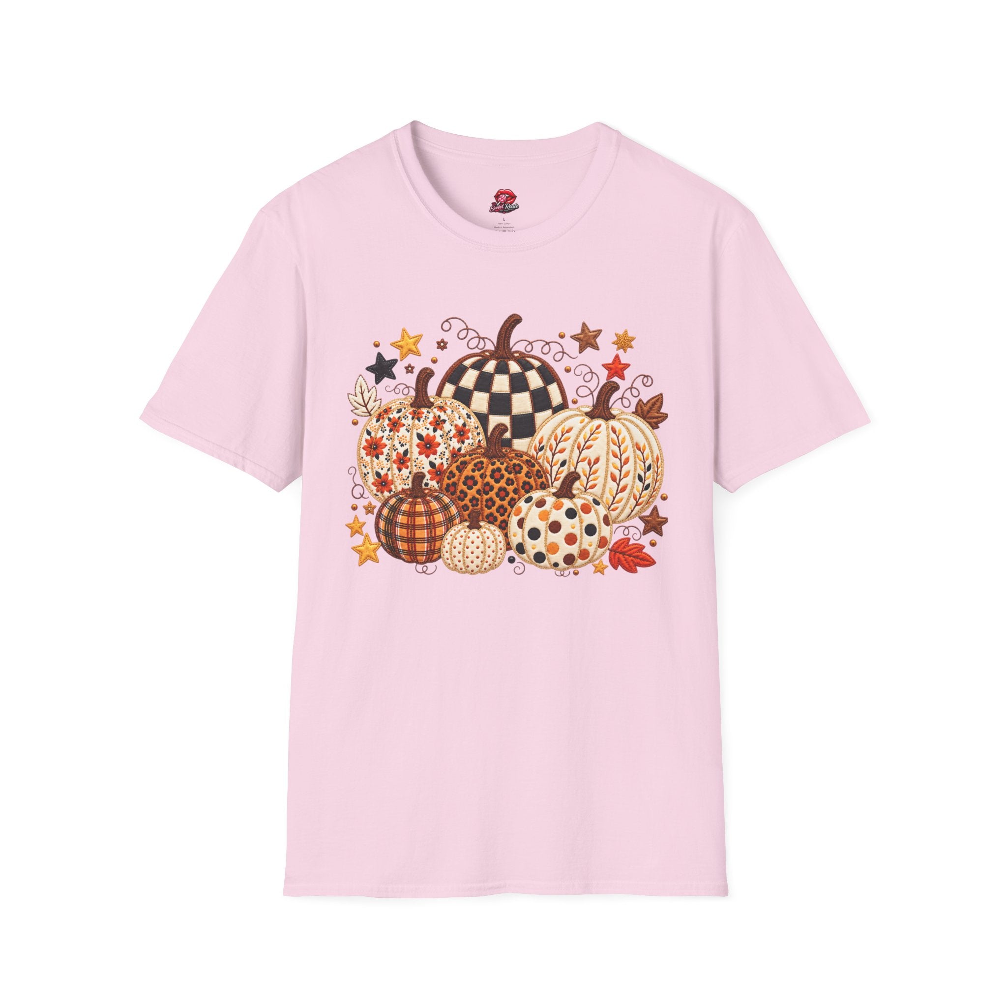 Autumn Patchwork Pumpkins T-Shirt
