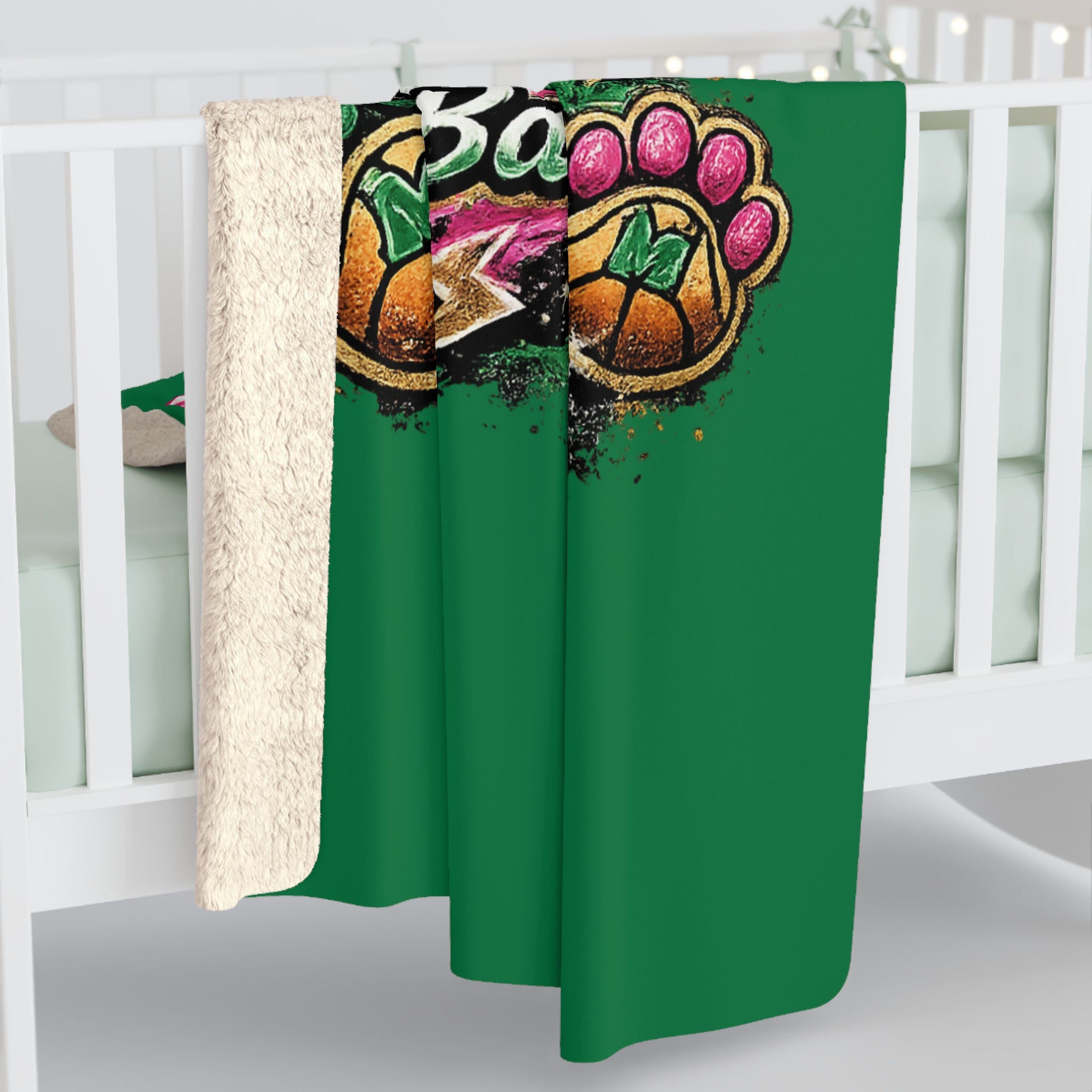 Monahans Loboes Basketball Sherpa Blanket