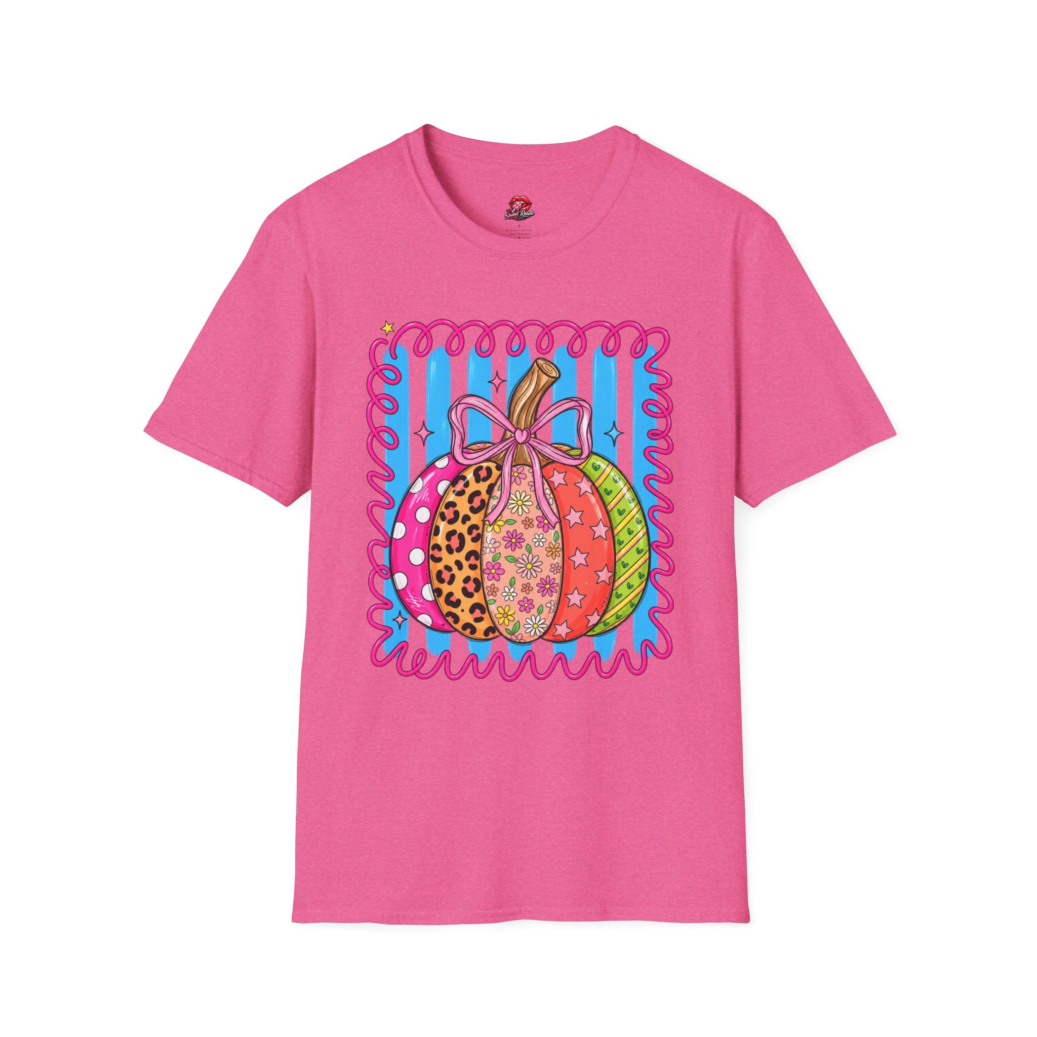 Colorful Patterned Pumpkin T-Shirt