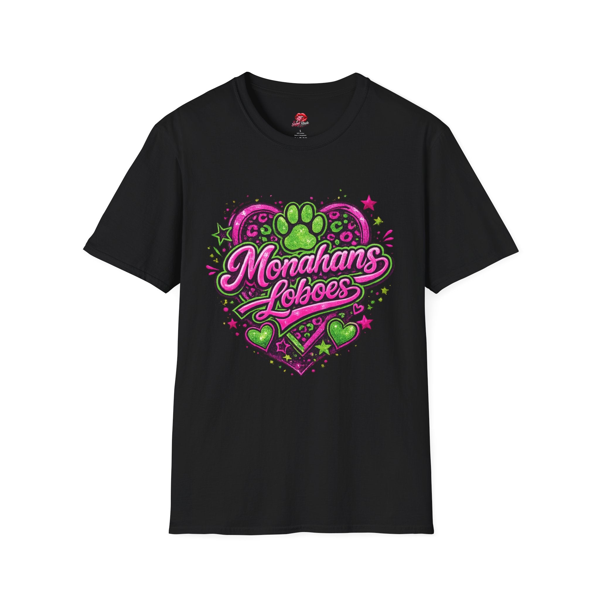 Monahans Loboes Paw Heart T-Shirt