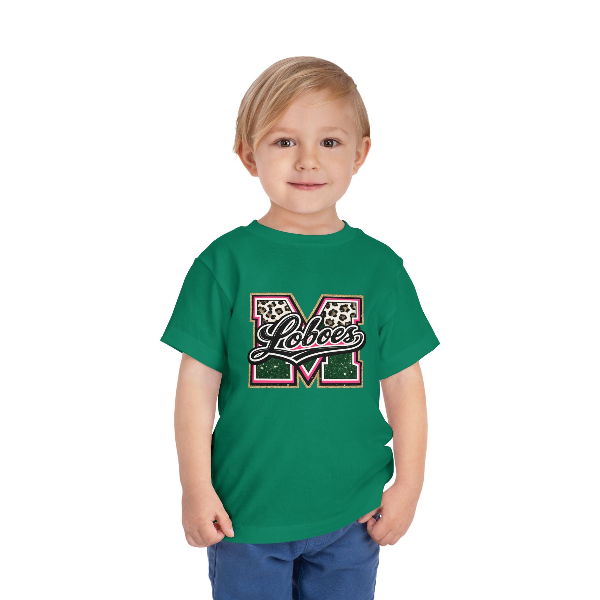 Loboes Leopard M Letter Toddler Tee