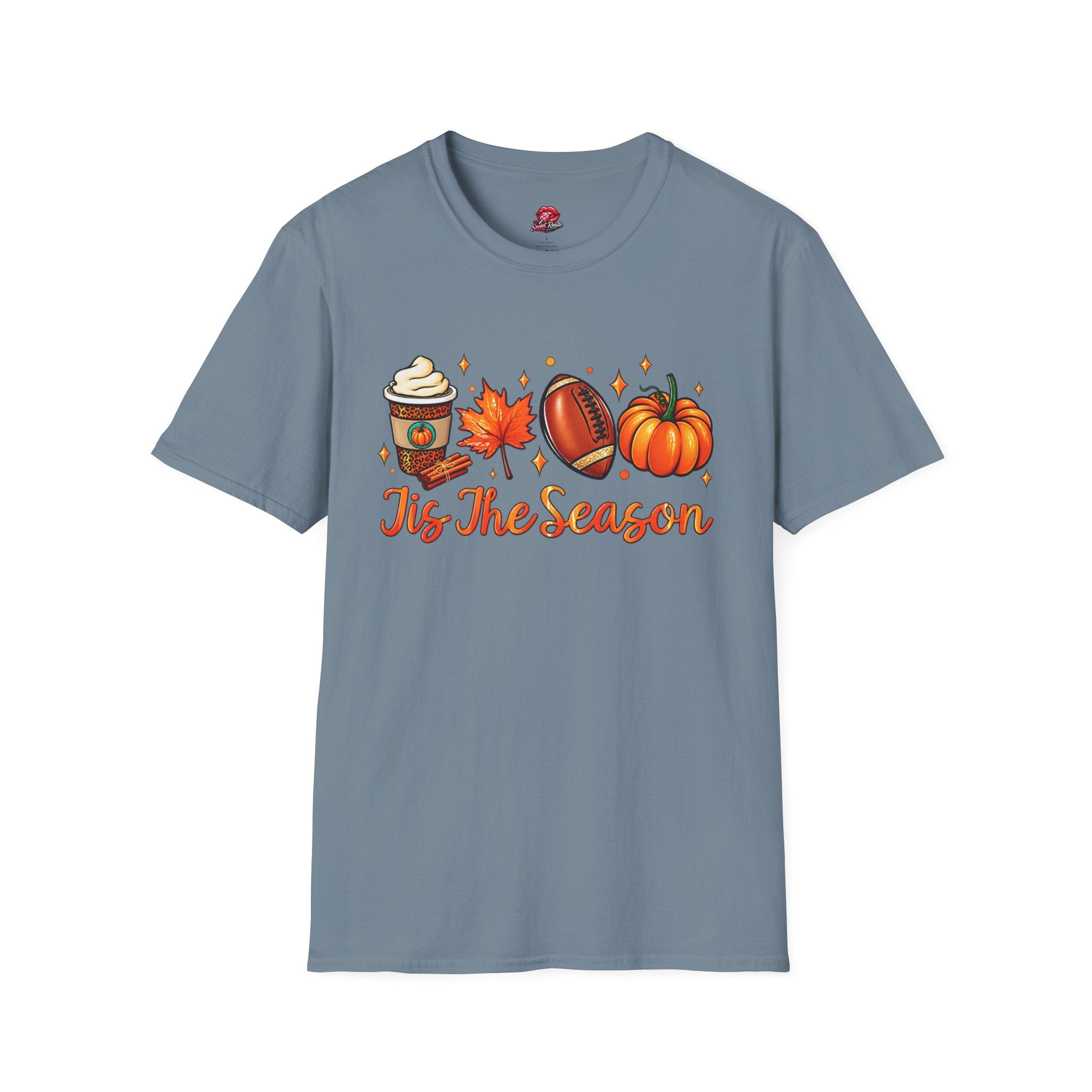 Tis The Season Pumpkin, Leaf & Latte Tee