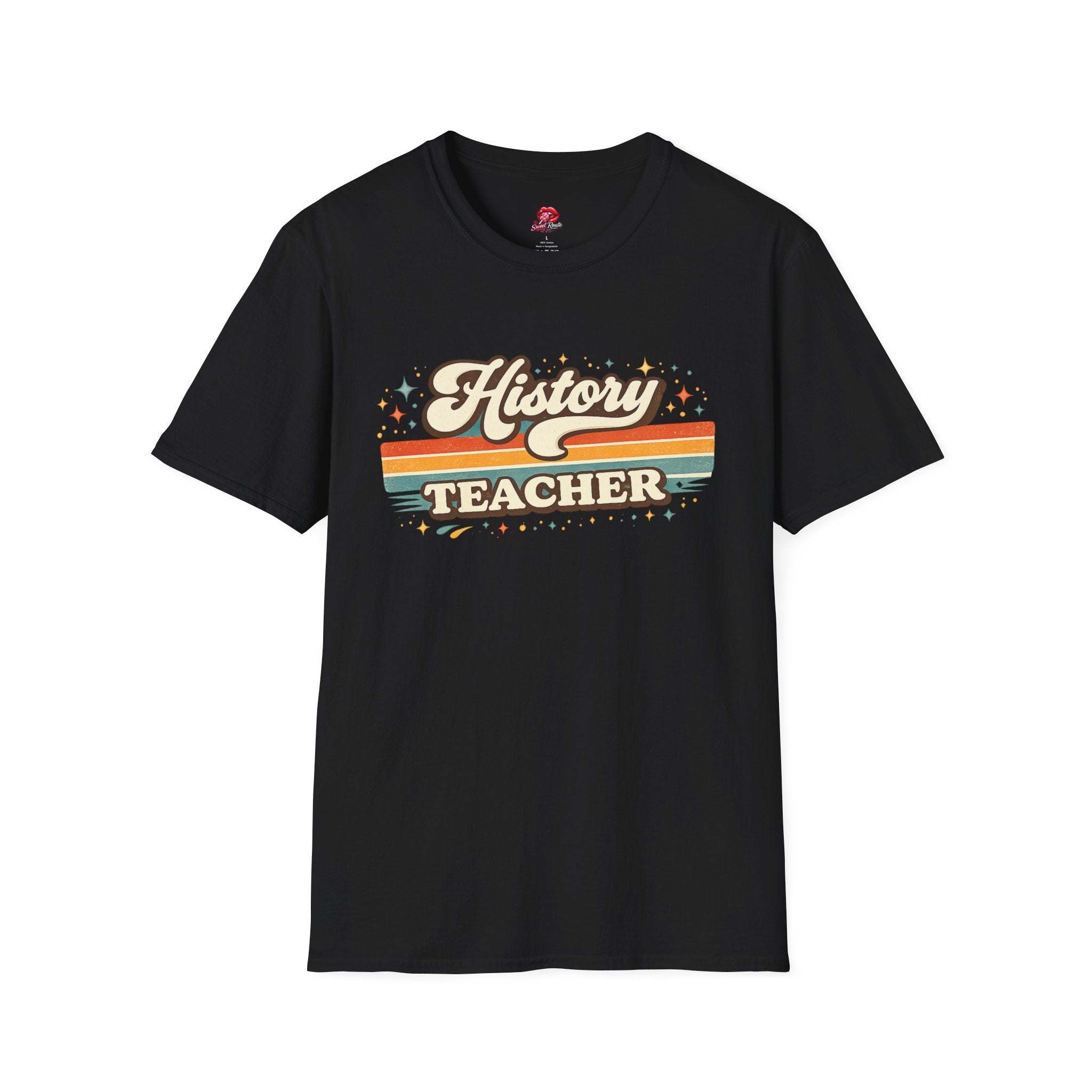 Retro History Teacher T-Shirt | Vintage Stripe History Teacher Shirt | Social Studies Teacher Tee | Back to School Gift
