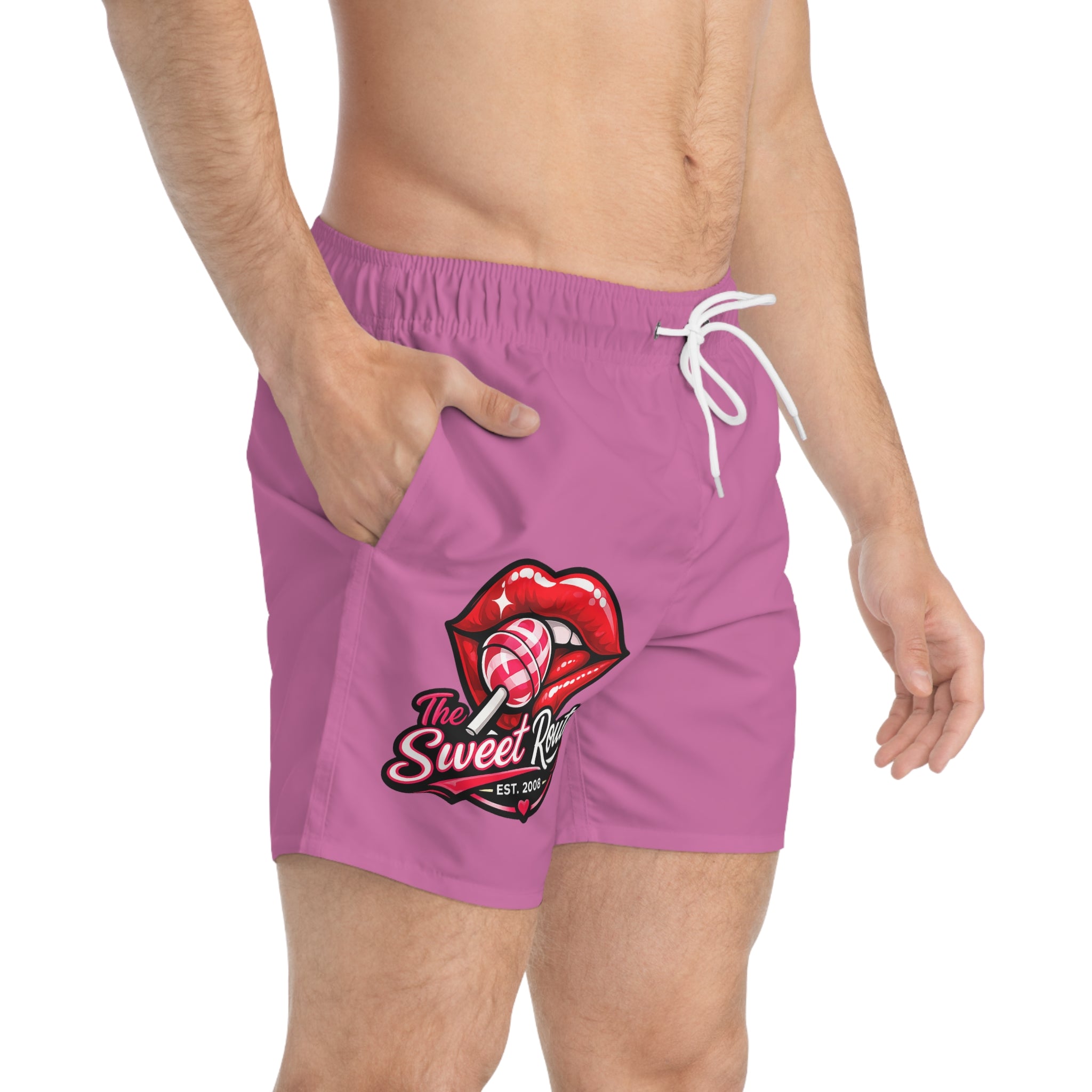 Sweet Route Logo Swim Trunks