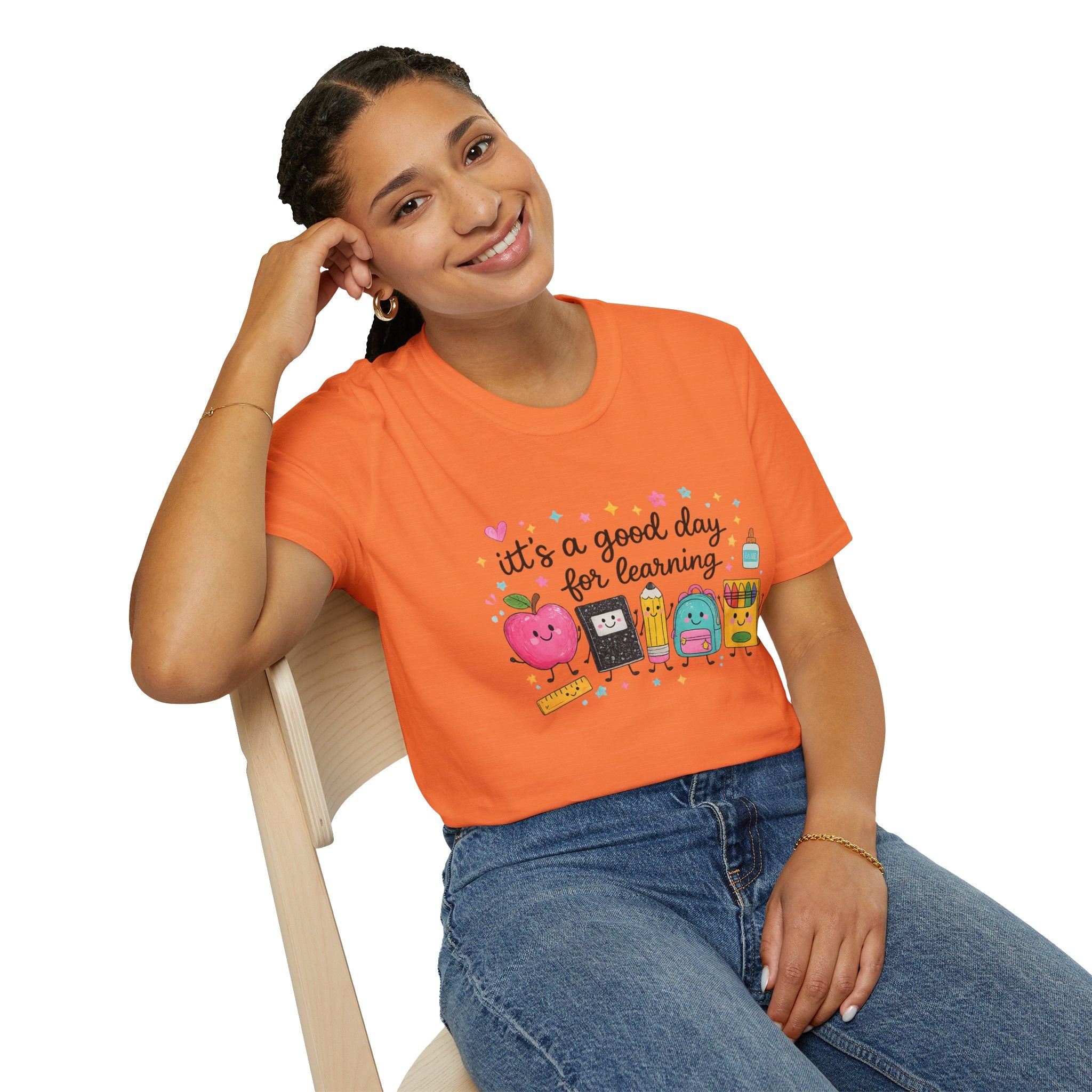 It’s a Good Day for Learning Teacher T-Shirt | Cute School Shirt | Colorful Classroom Tee | Back to School Gift for Teachers