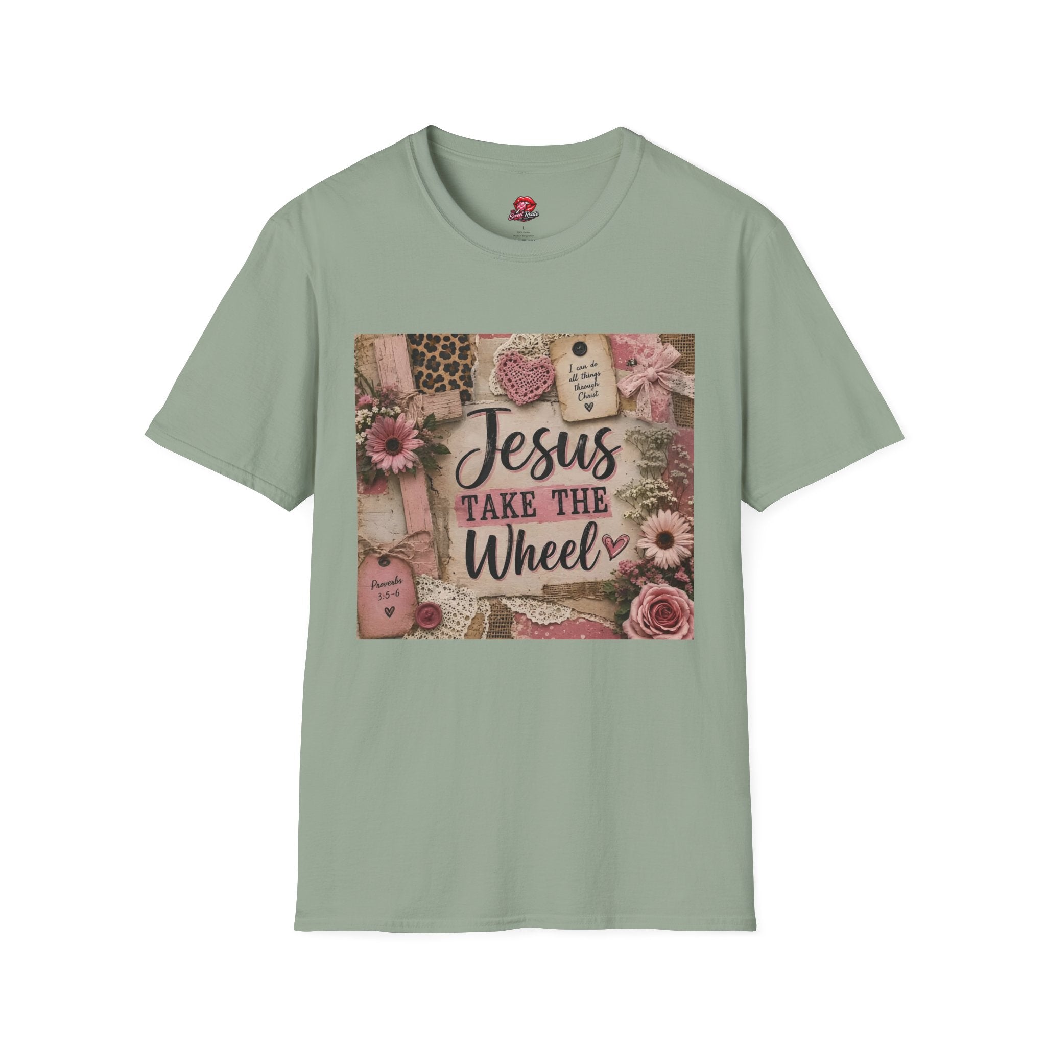 Jesus Take the Wheel Floral Vintage Graphic Tee