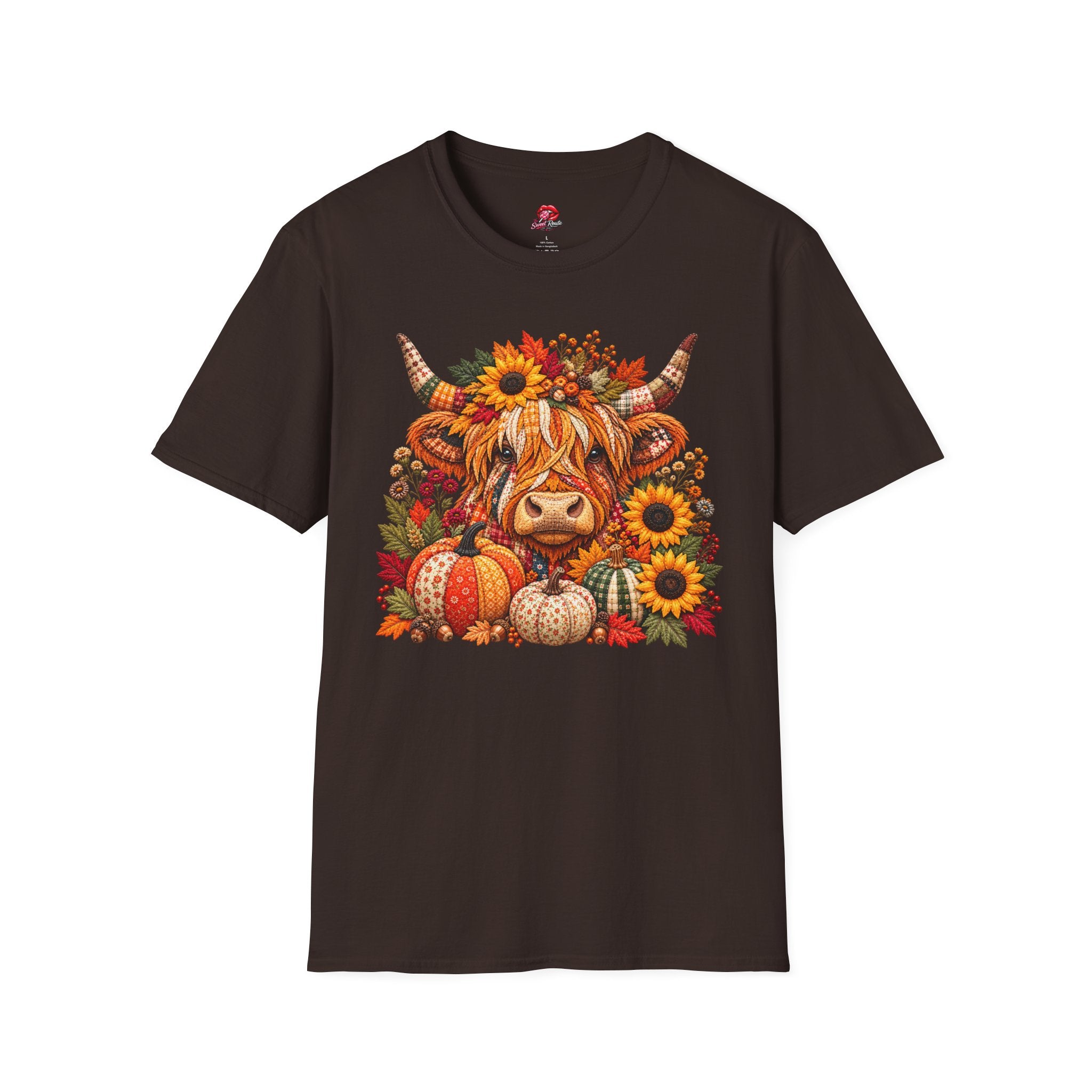 Autumn Highland Cow T‑Shirt