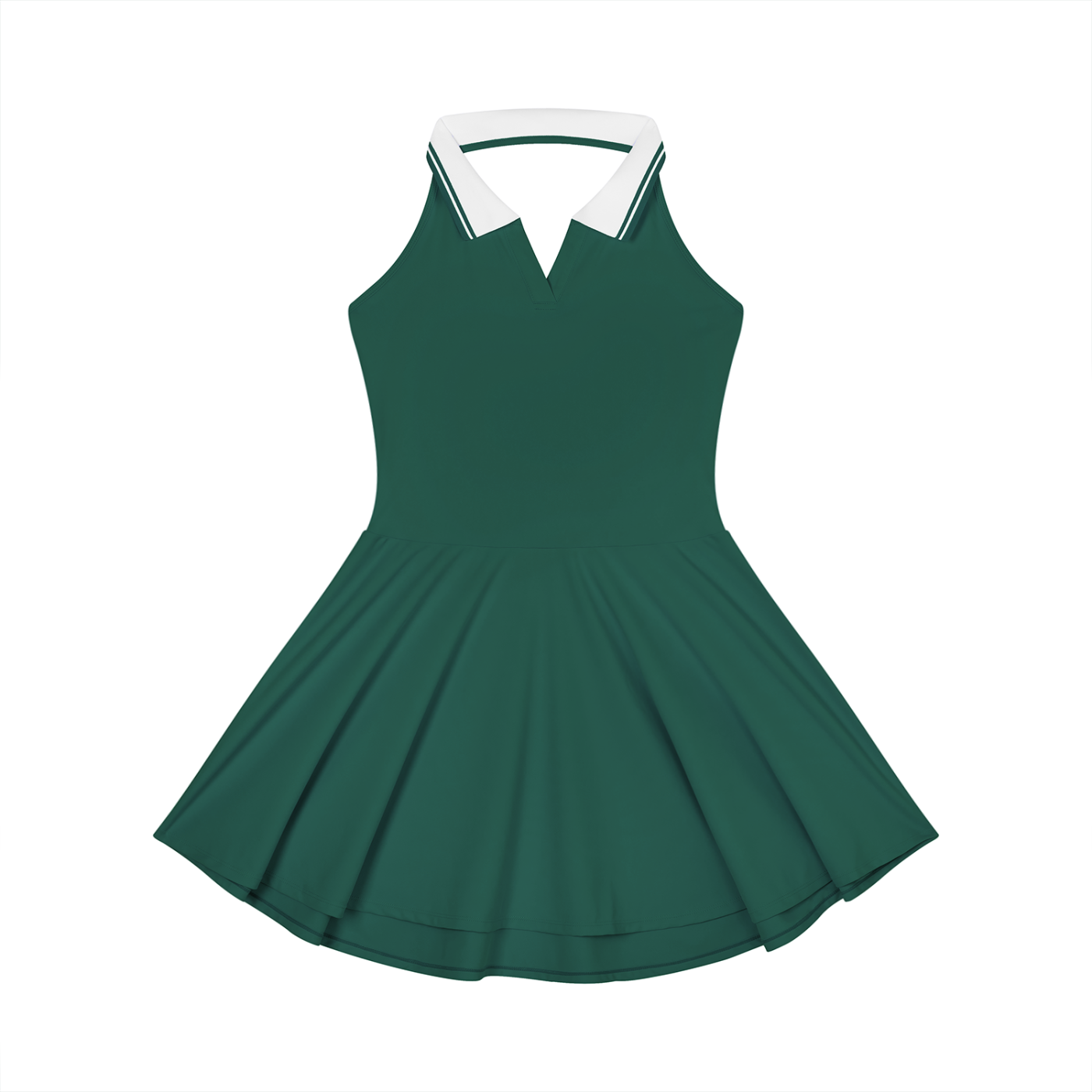 Sweet Route Women's Collared Halter A-Line Tennis Dress