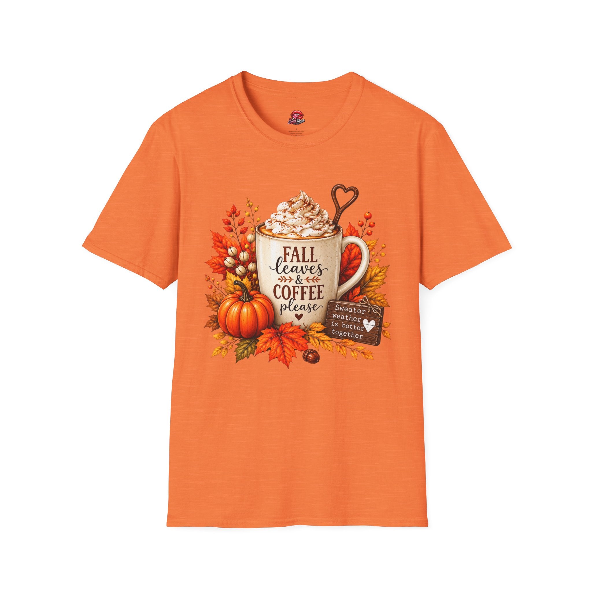 Fall Leaves & Coffee T-Shirt