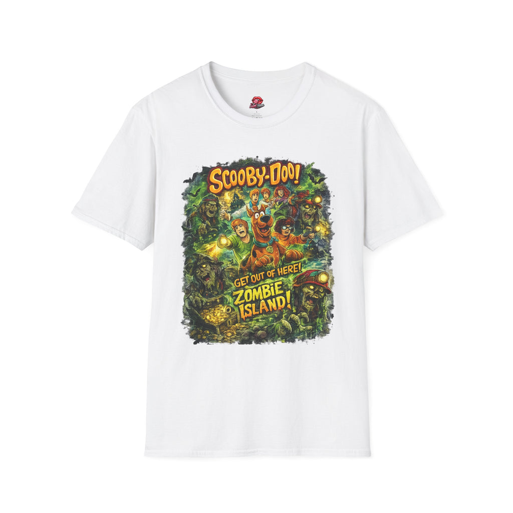 Scooby-Doo Zombie Island T-Shirt | Retro Cartoon Horror Graphic Tee | Spooky Halloween Shirt for 90s Cartoon Fans