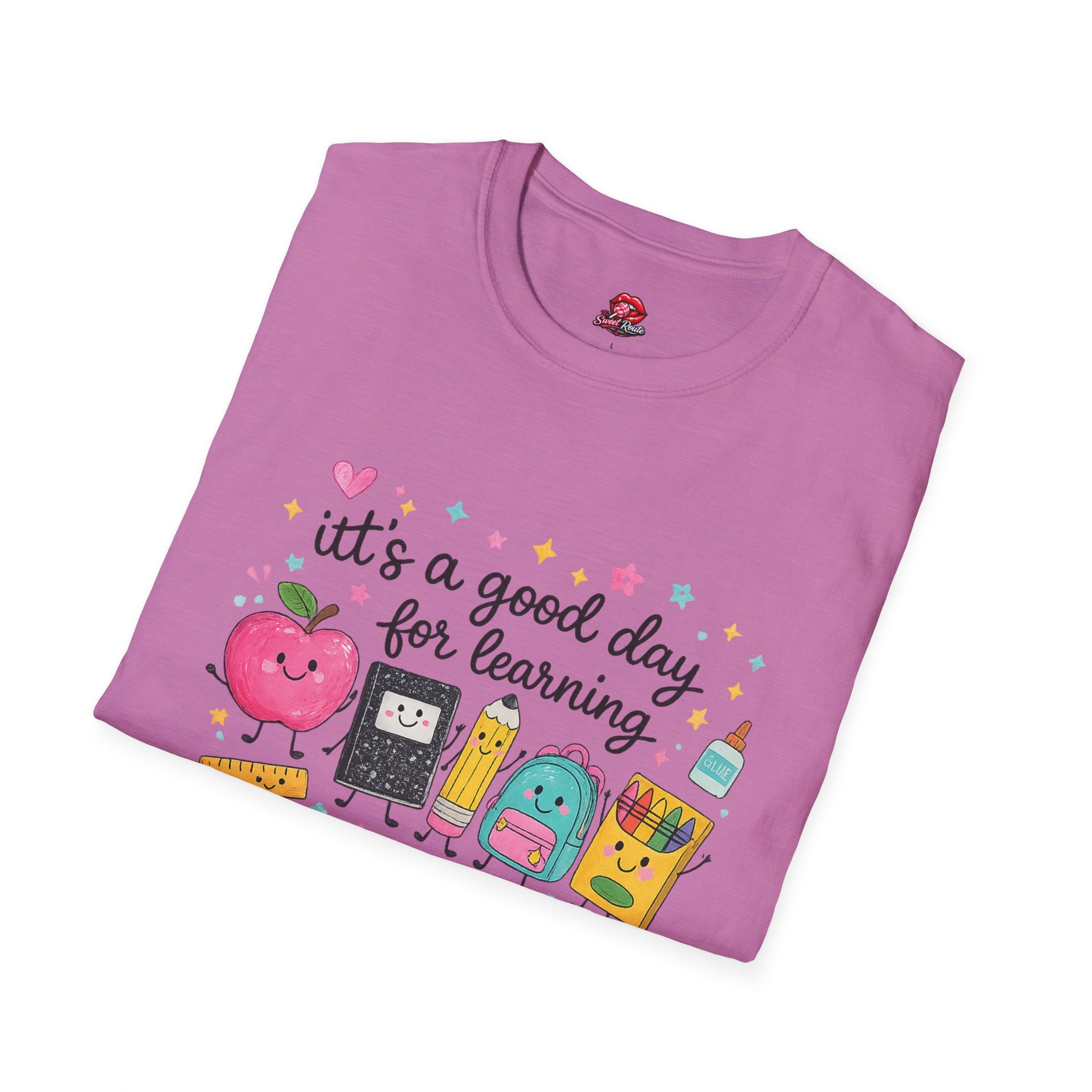 It’s a Good Day for Learning Teacher T-Shirt | Cute School Shirt | Colorful Classroom Tee | Back to School Gift for Teachers